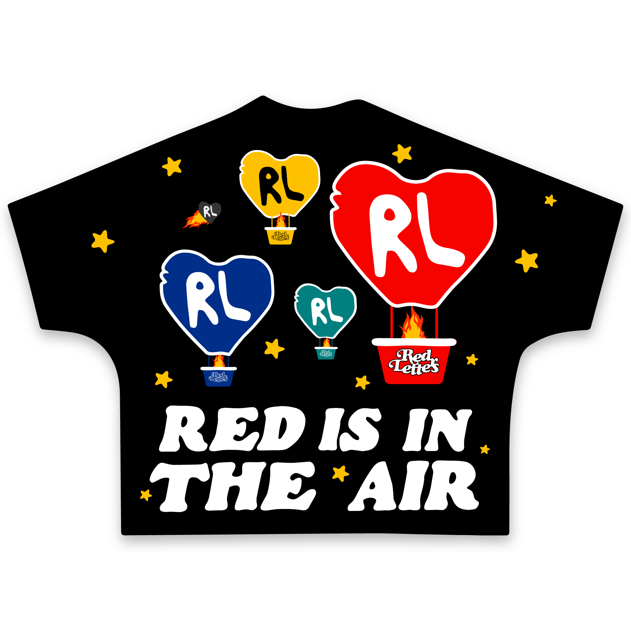 Red Air Tee - Red Letters