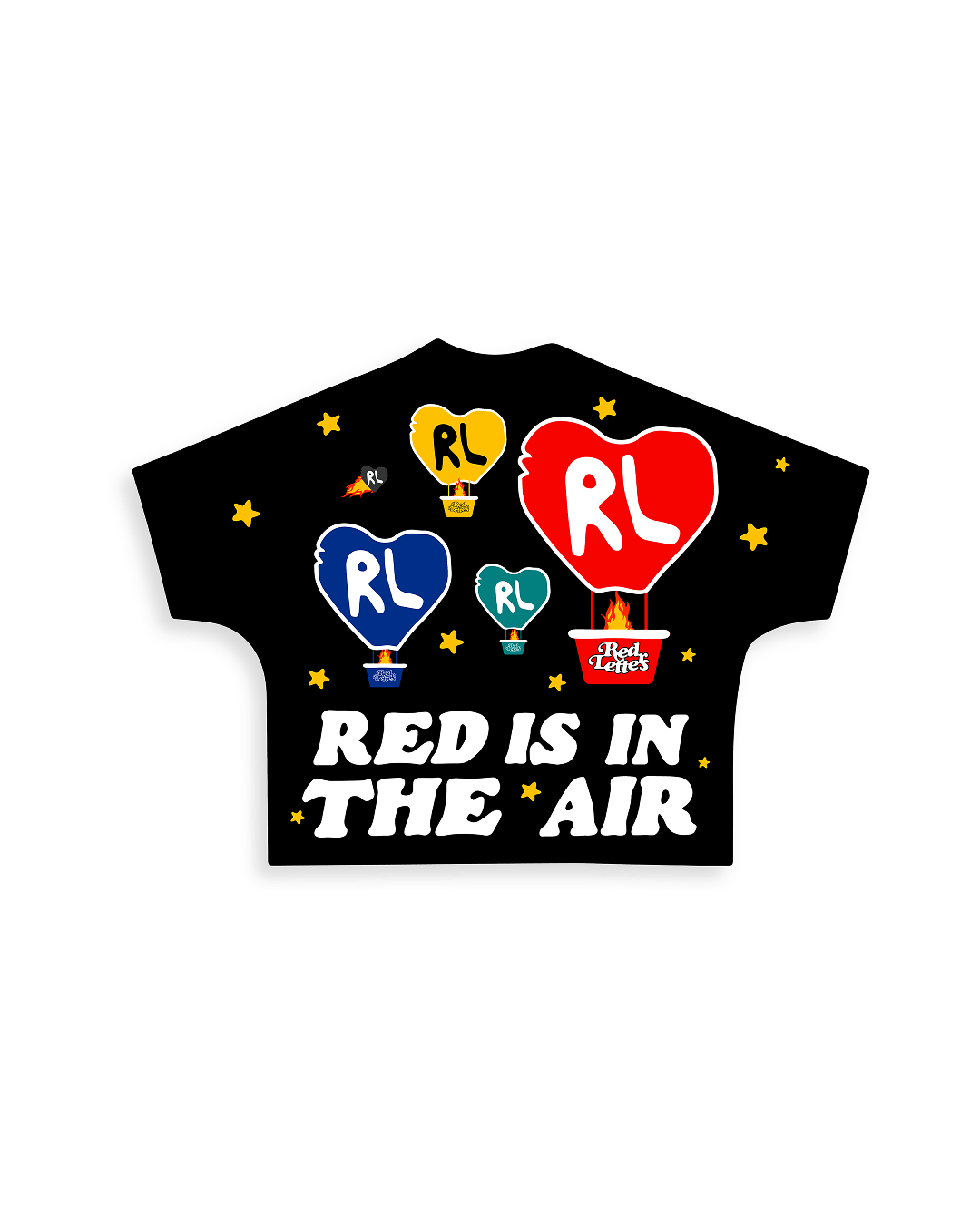 Red Air Tee - Red Letters