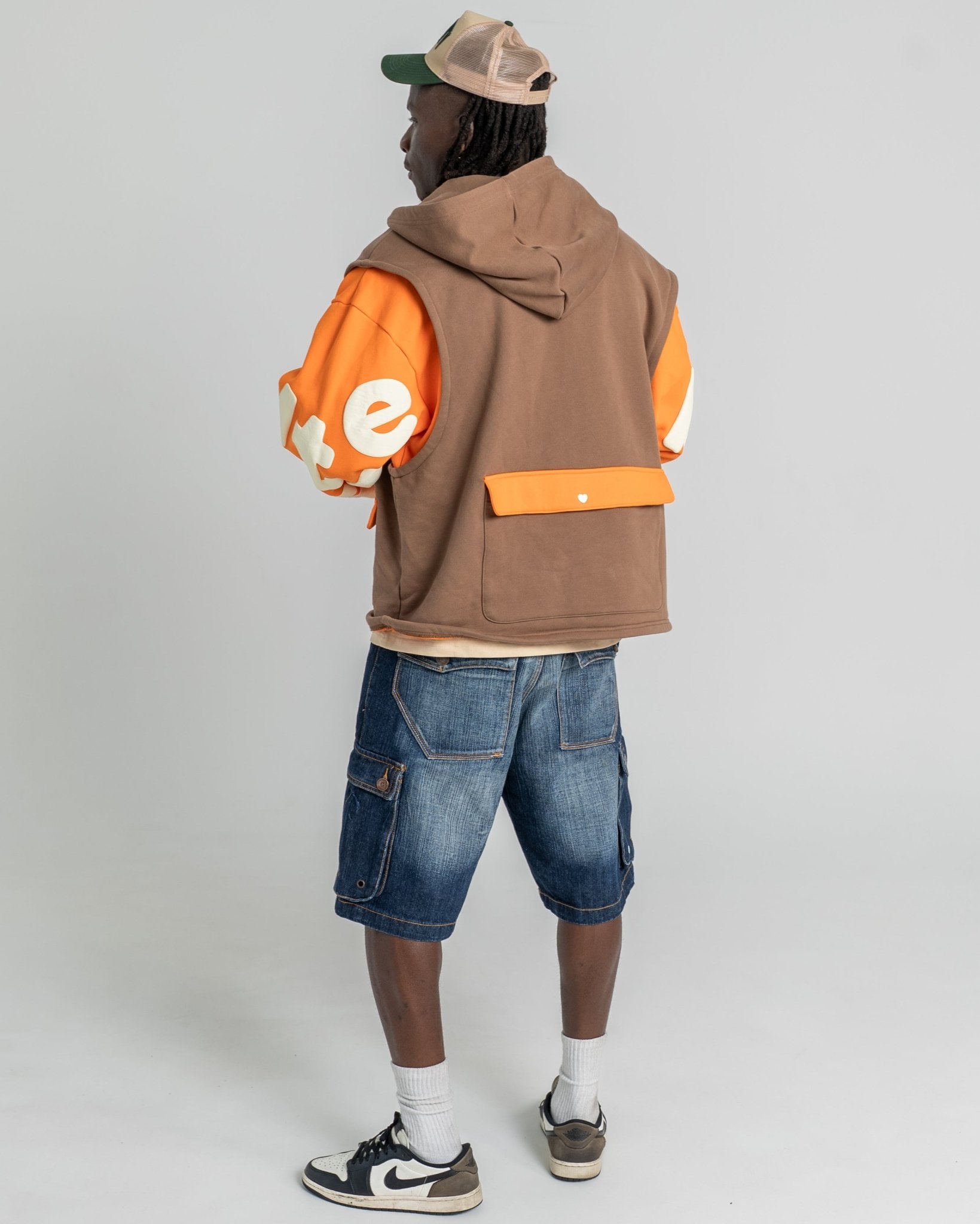 Red Letters Utility Vest Scattered Zip Up by Red Letters