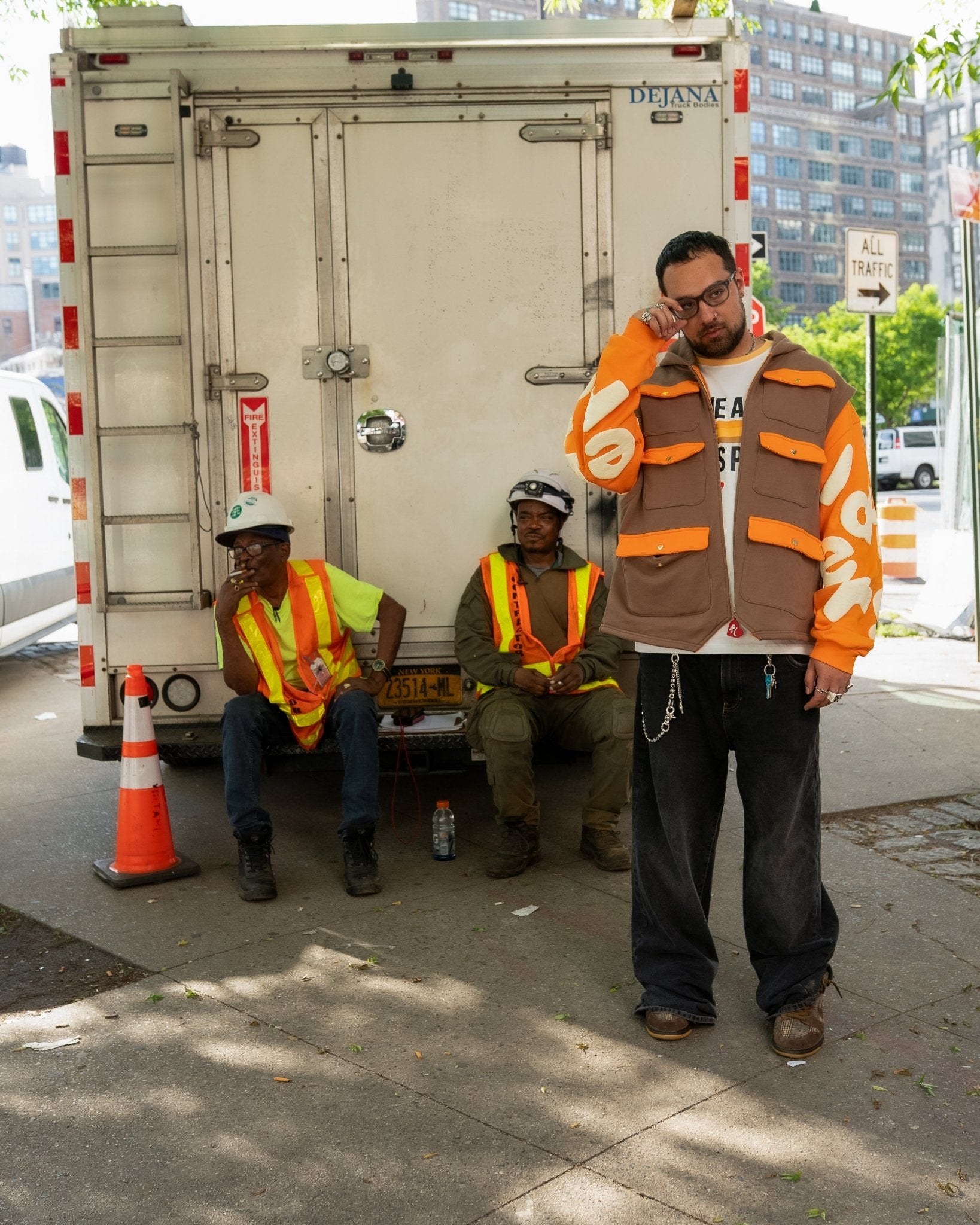 Red Letters Utility Vest Scattered Zip Up by Red Letters