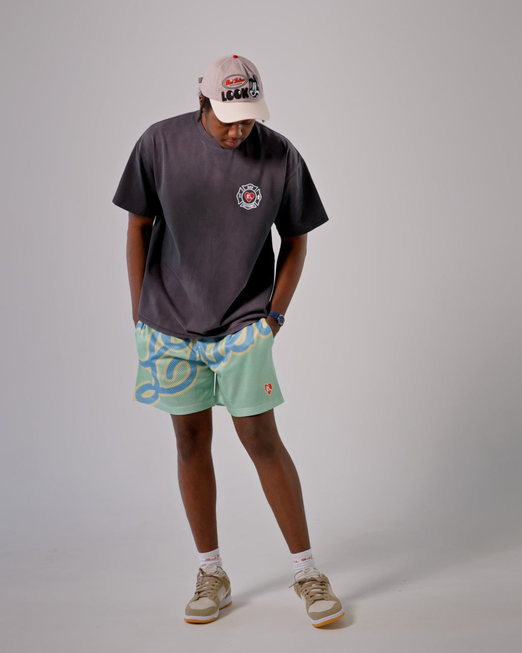 Red Rescue Tee - Washed Black by Red Letters