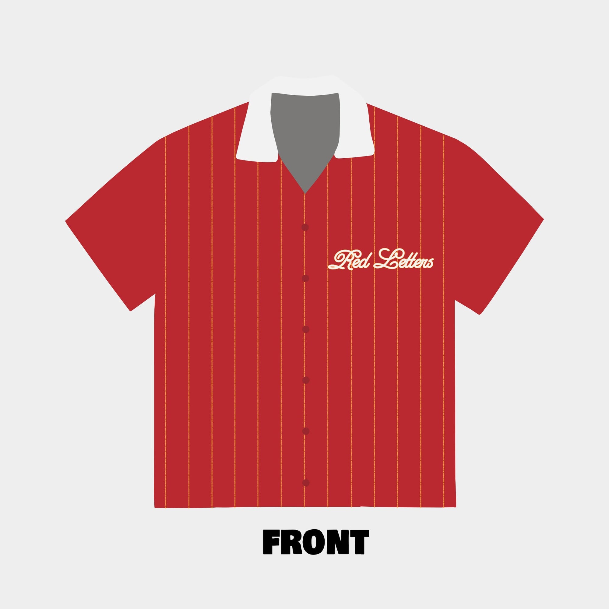 Red Stripes Shirt - RED LETTERS