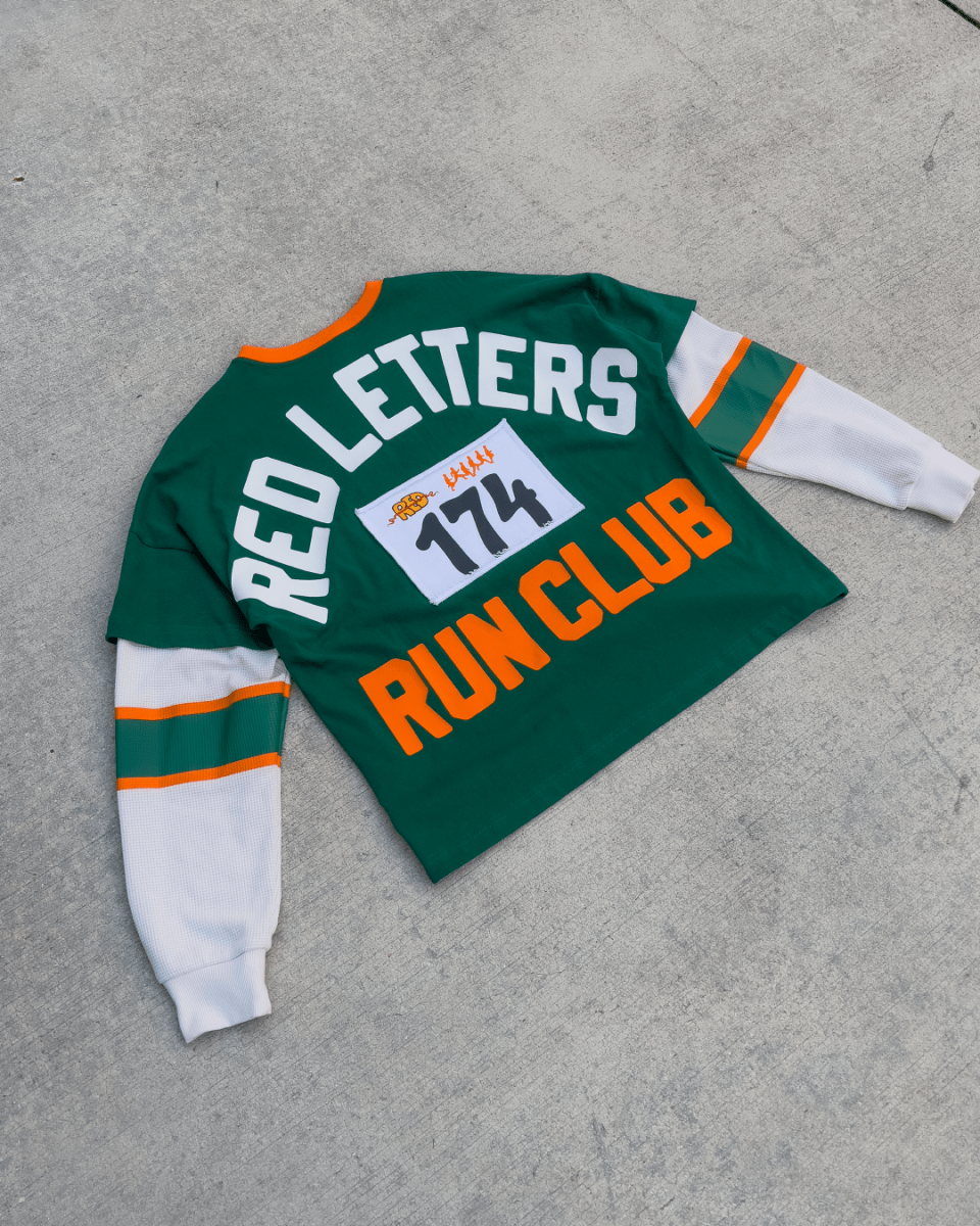 RL Run Club Thermal Layer Shirt - Red Letters