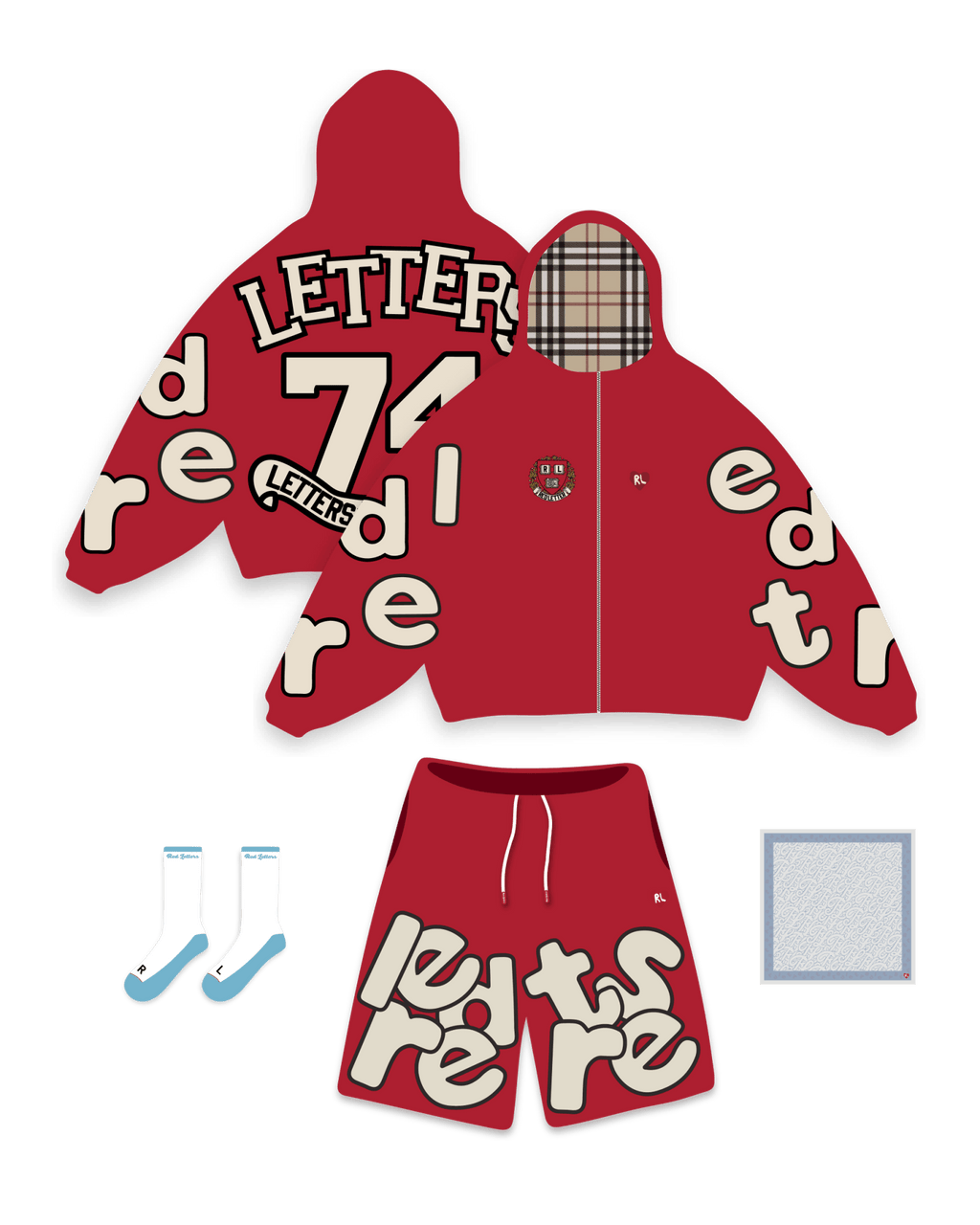 RL Uni Scattered Set - Red by Red Letters
