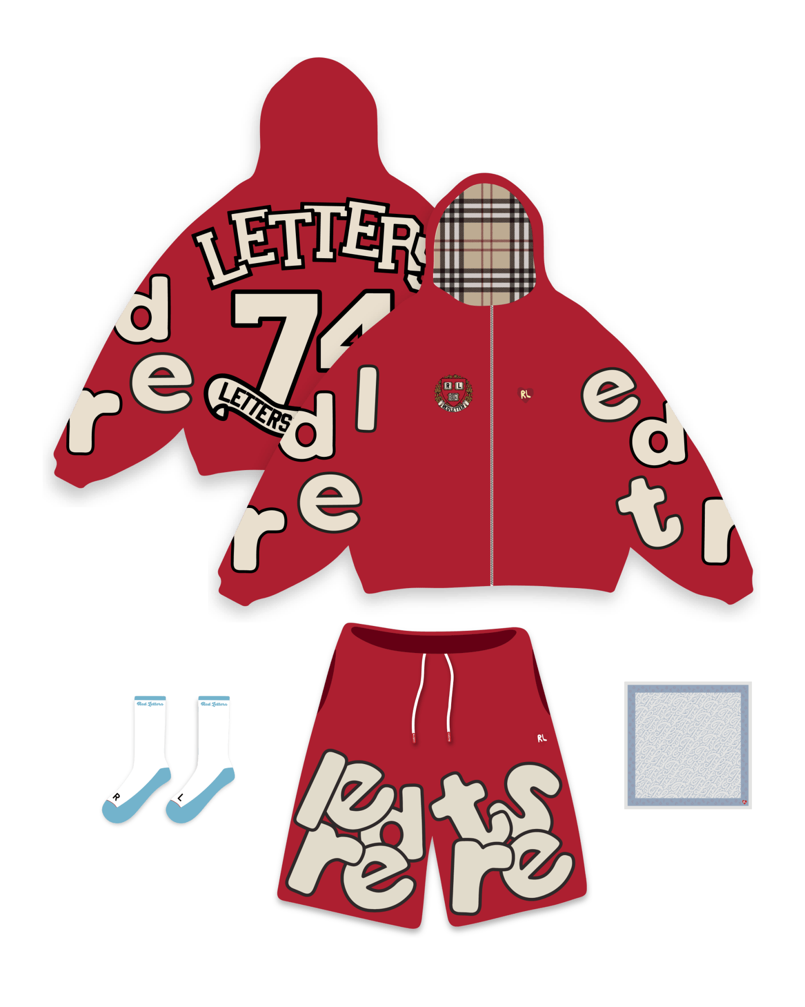RL Uni Scattered Set - Red by Red Letters