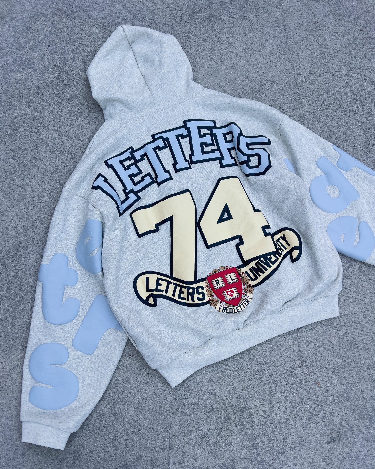 RL Uni Scattered Zip Up - Heather by Red Letters