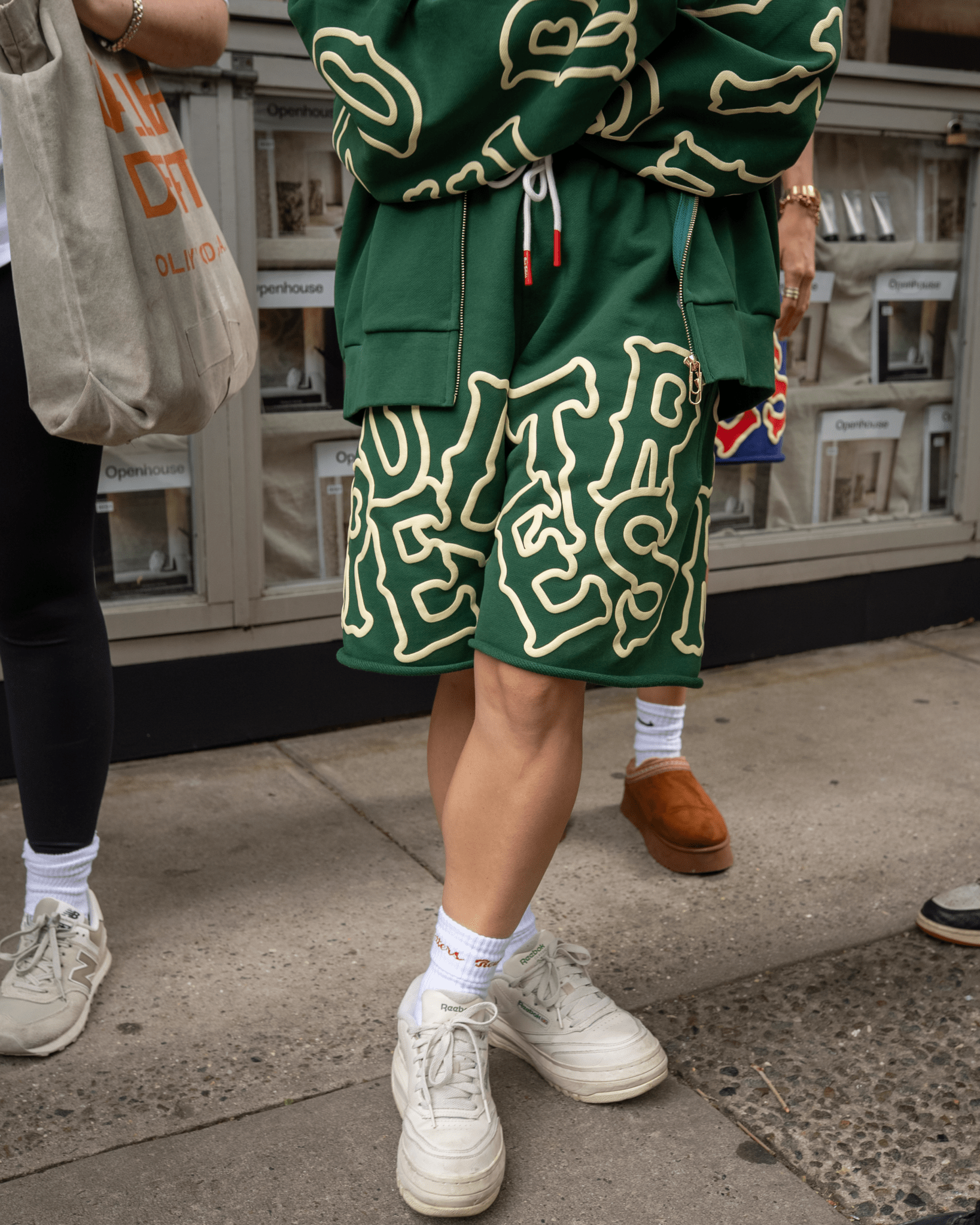 Scattered Sweat Shorts - Green by Red Letters