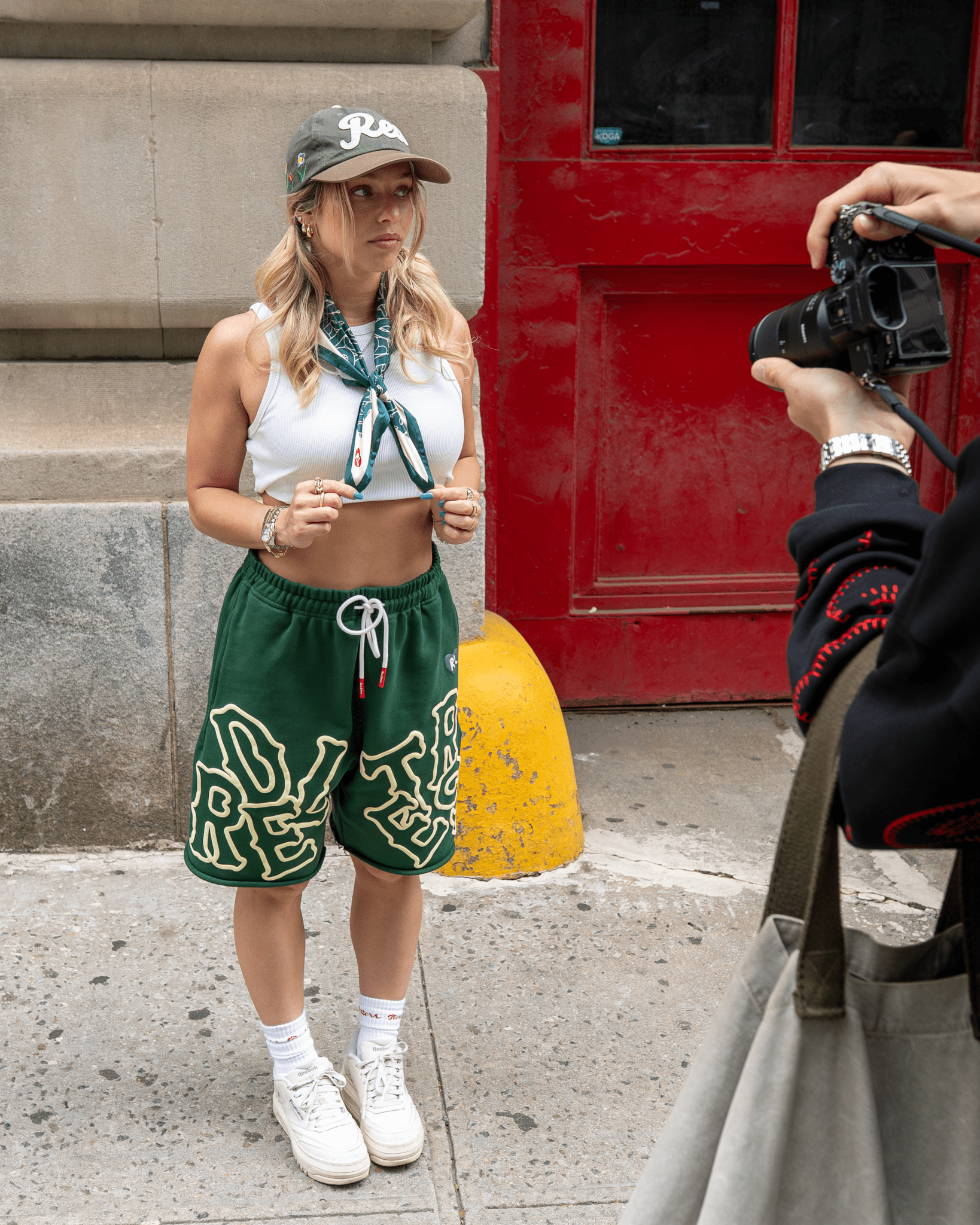 Scattered Sweat Shorts - Green by Red Letters