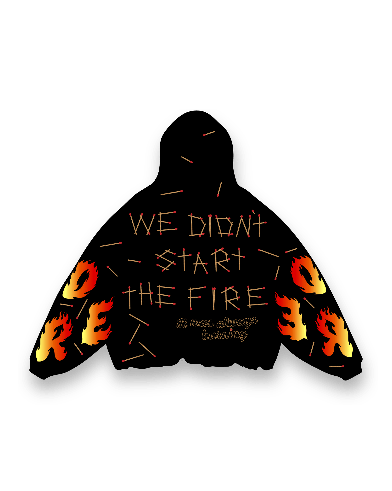 Start the Fire Scattered Zip Up by Red Letters