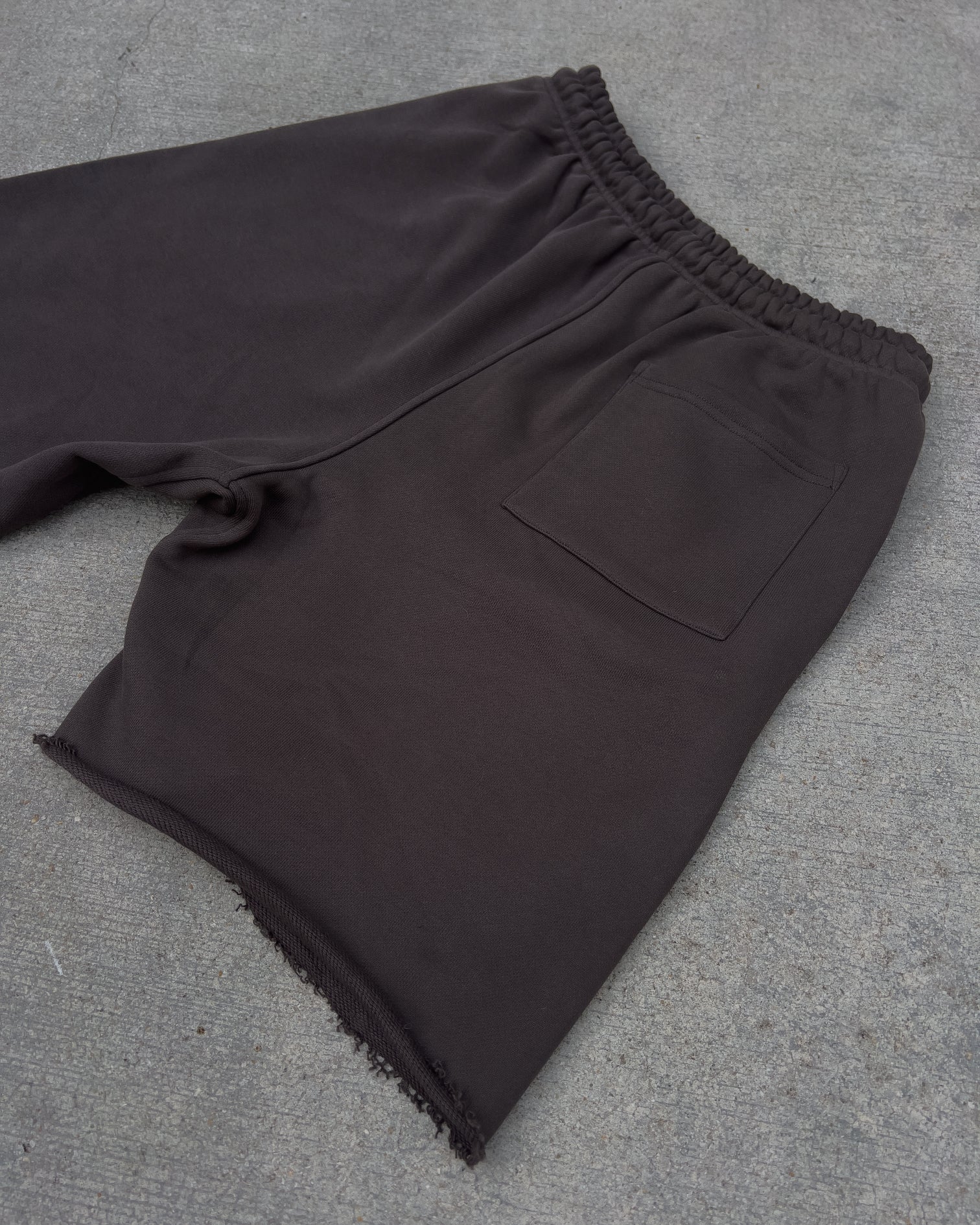 Stoned Sweat Shorts - Charcoal - Red Letters