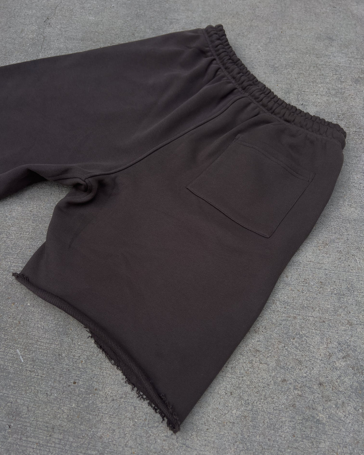Stoned Sweat Shorts - Charcoal - Red Letters