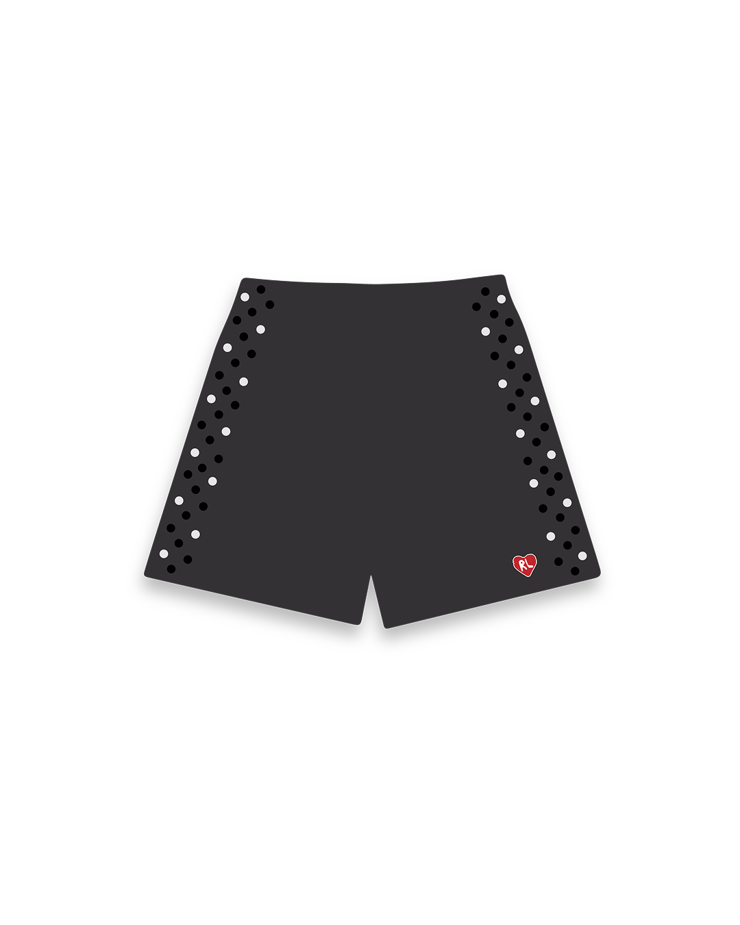 Stoned Sweat Shorts - Charcoal - Red Letters