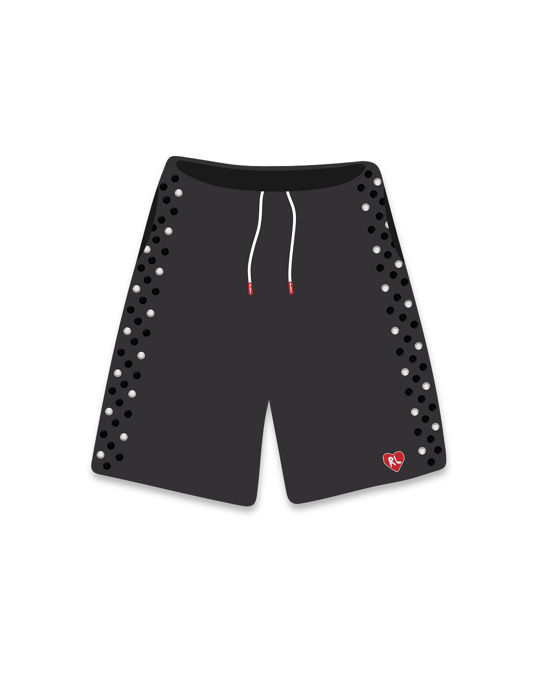 Stoned Sweat Shorts - Charcoal by Red Letters