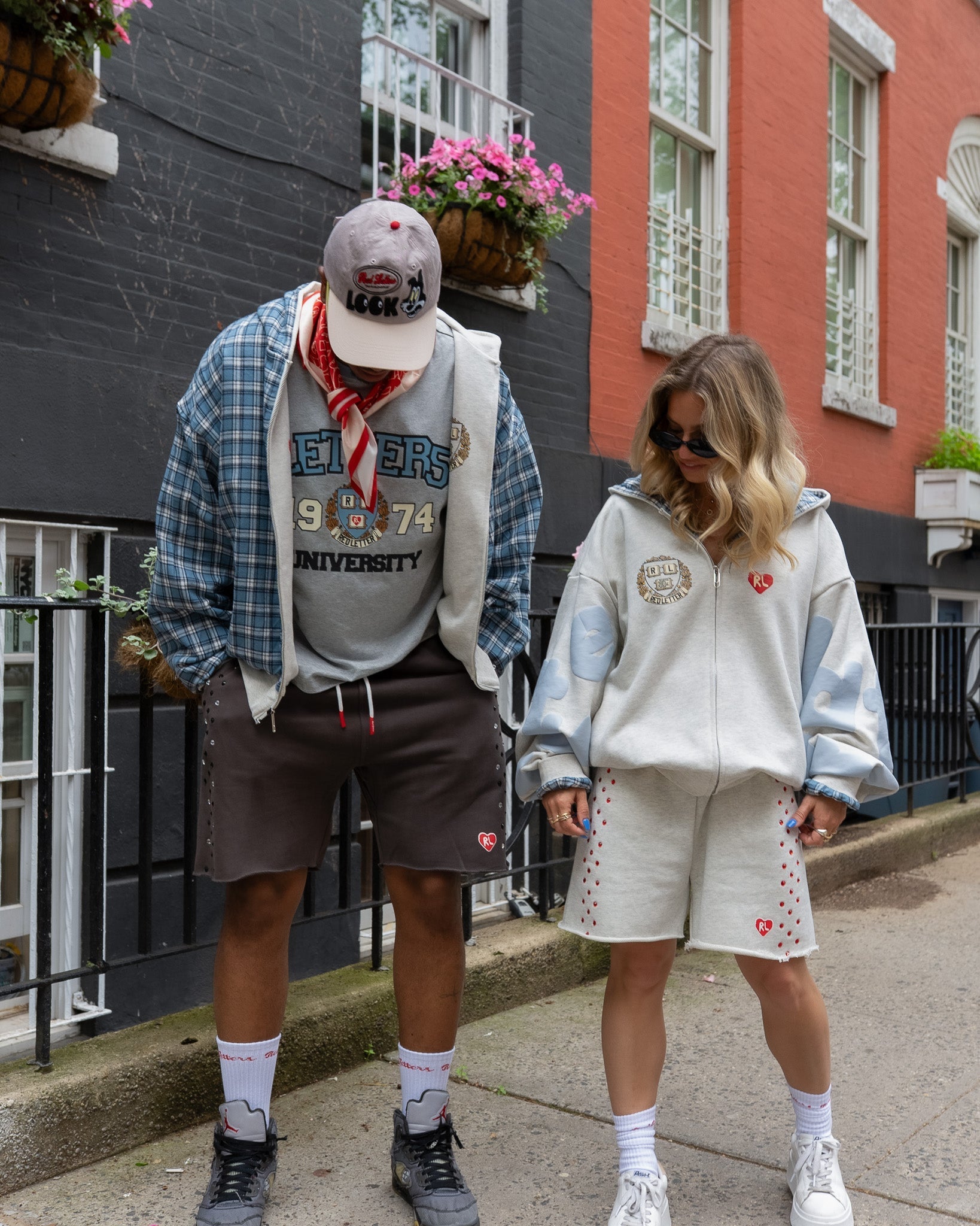 Stoned Sweat Shorts - Charcoal by Red Letters