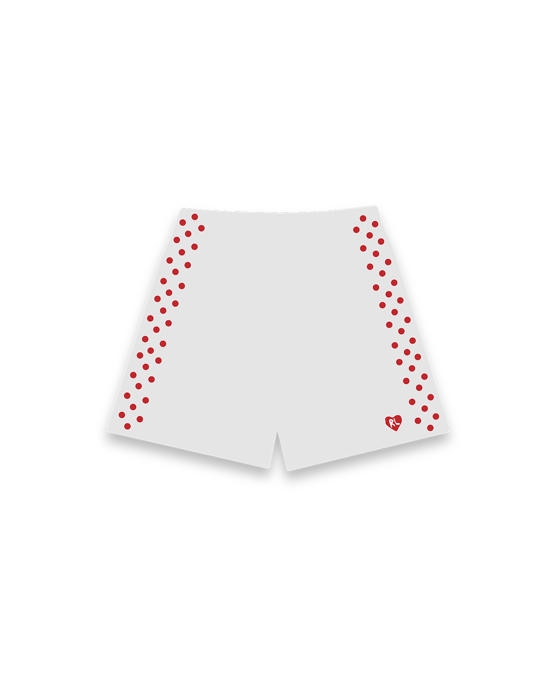 Stoned Sweat Shorts - Heather - Red Letters