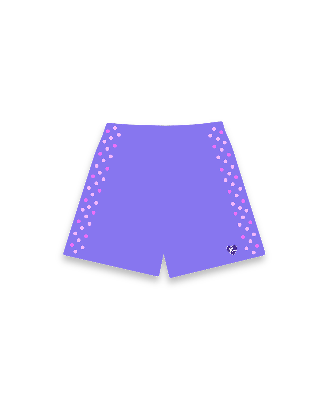 Stoned Sweat Shorts - Purple - Red Letters