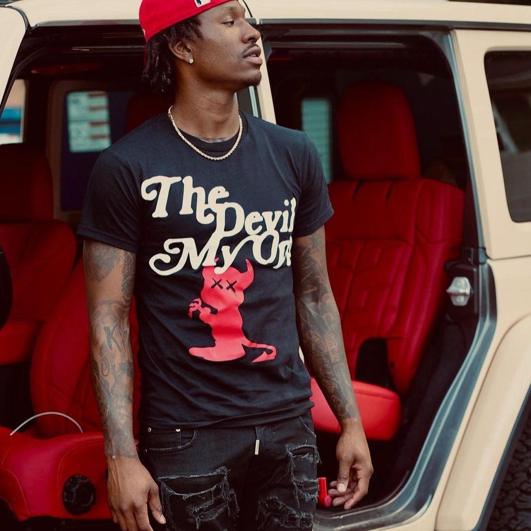 The Devil My Opp Tee - Red Letters