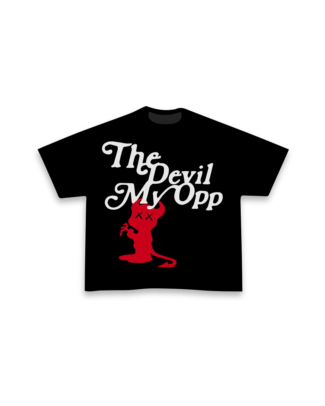 The Devil My Opp Tee - Red Letters