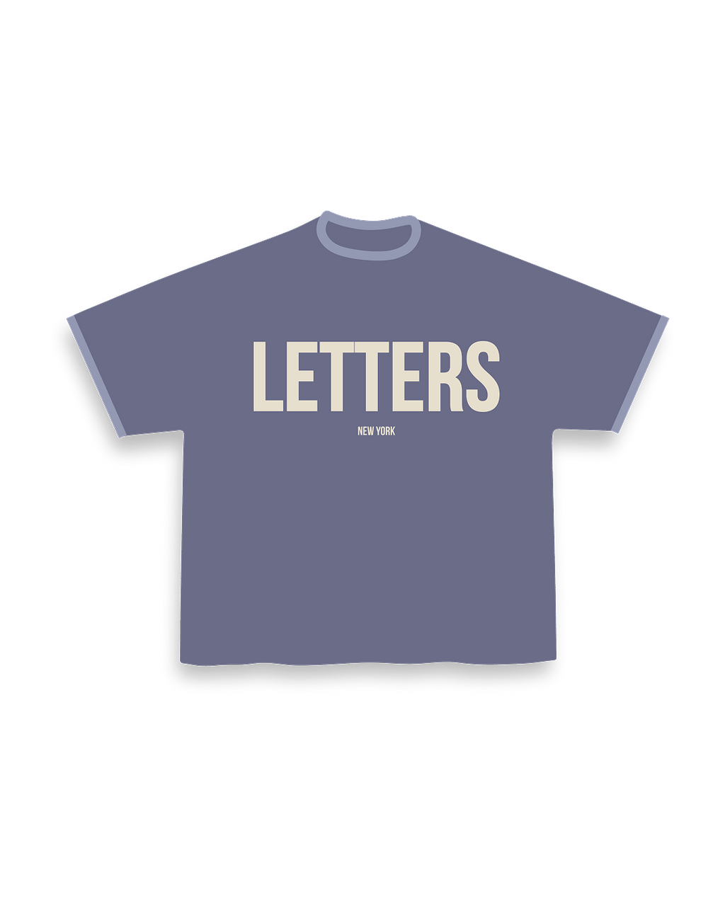 The Letters Vintage Purple Tee by Red Letters