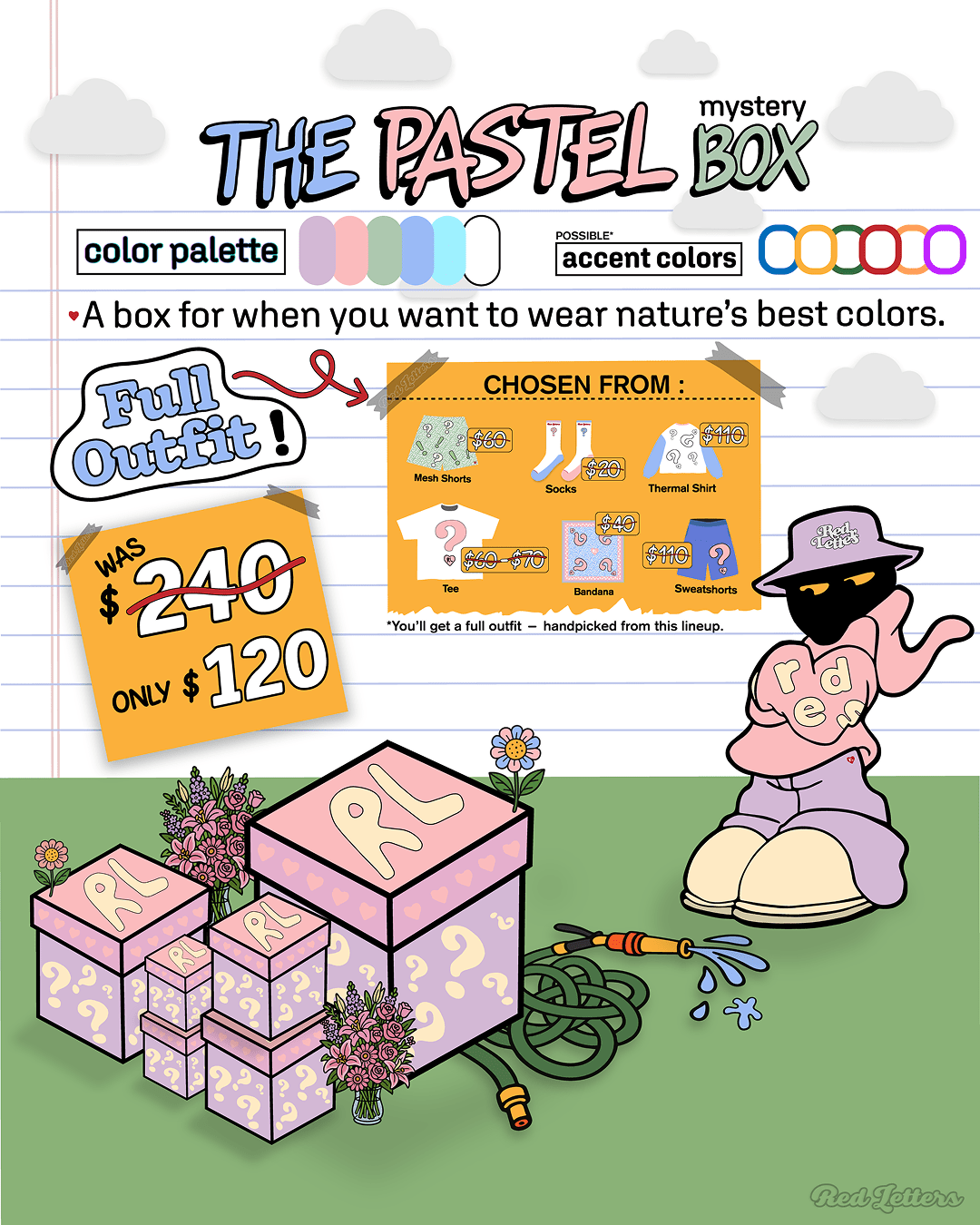 The Pastel Box – $240 Value by Red Letters
