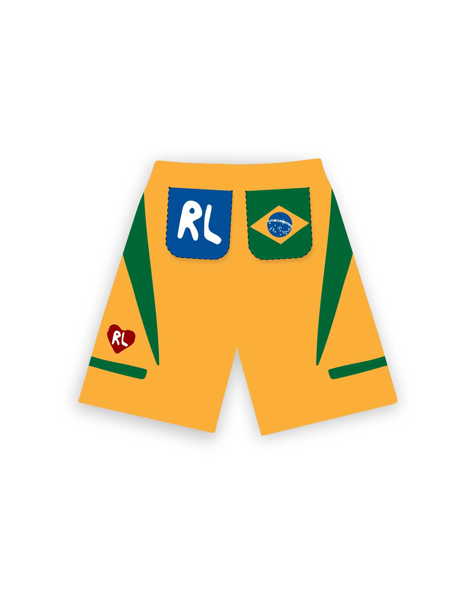 The Redeemer French Terry Shorts - Red Letters