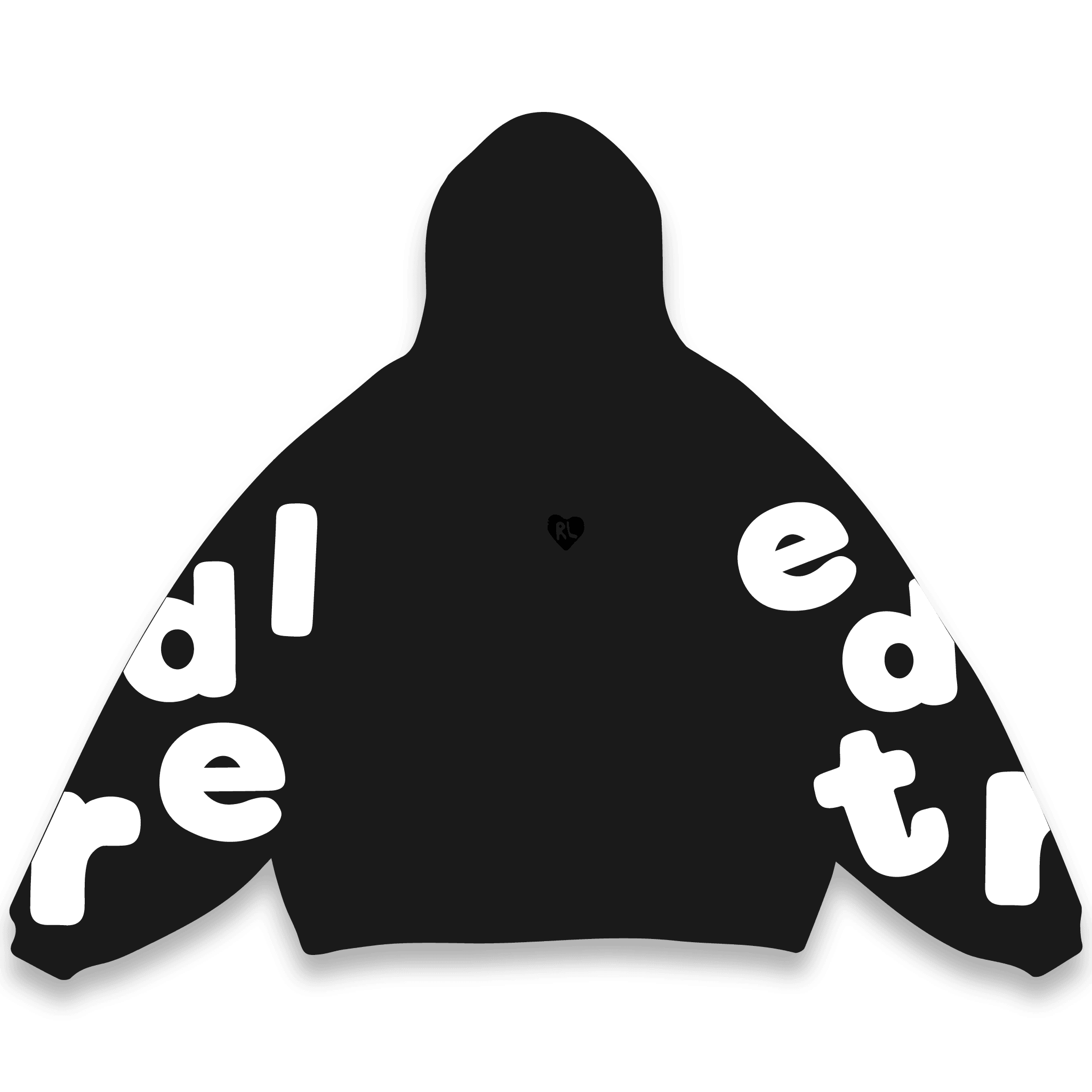 The Scattered Hoodie - Red Letters