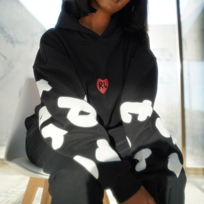 The Scattered Hoodie - Red Letters