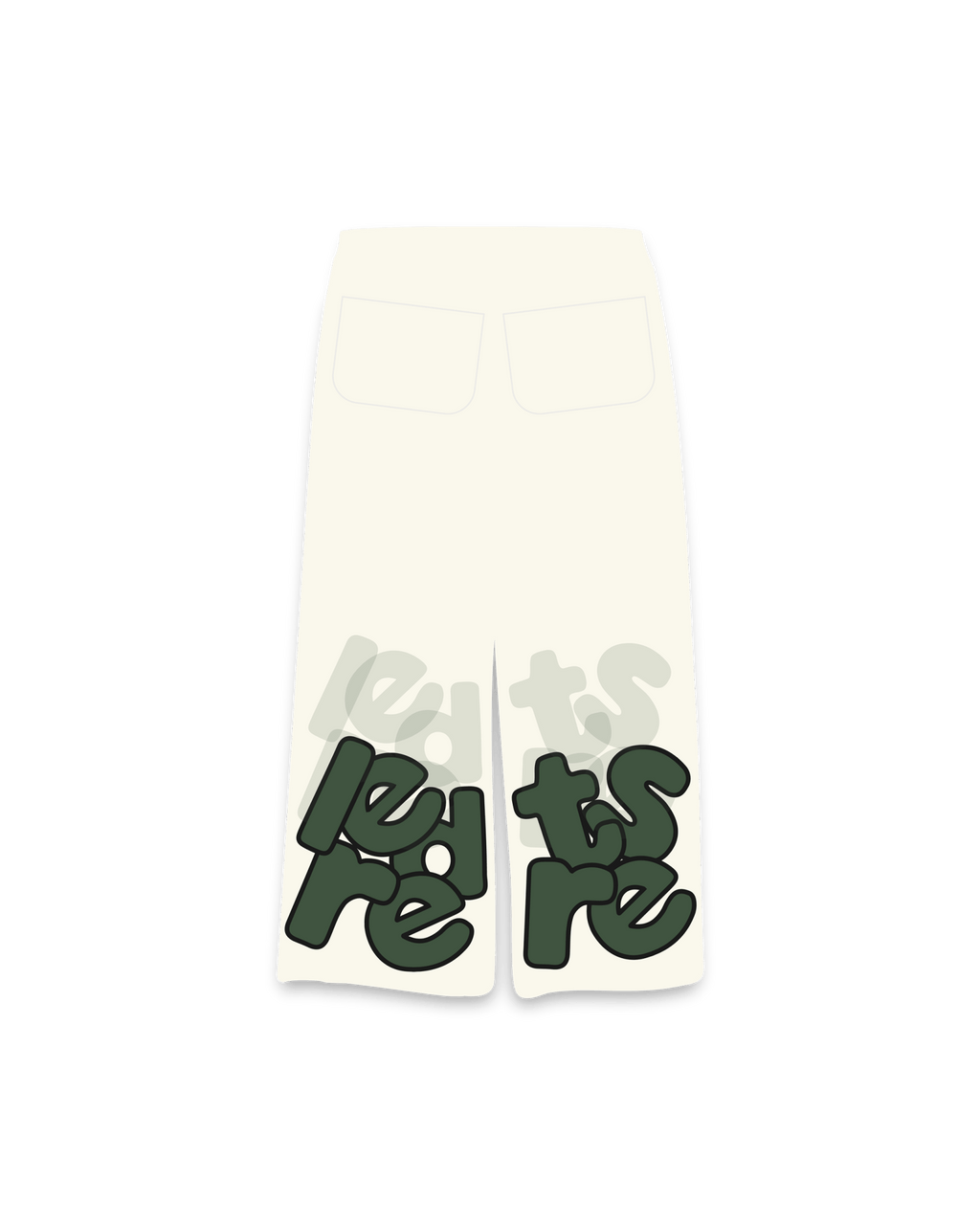 The Scattered Pant - Bone by Red Letters