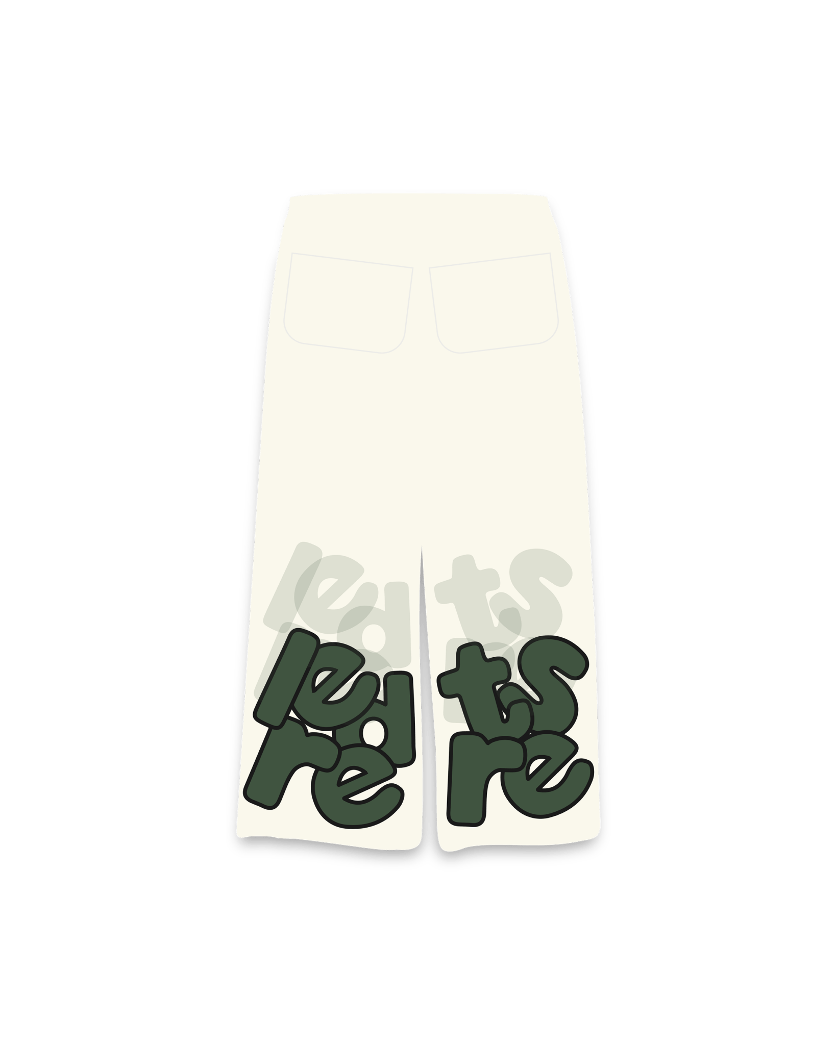 The Scattered Pant - Bone by Red Letters