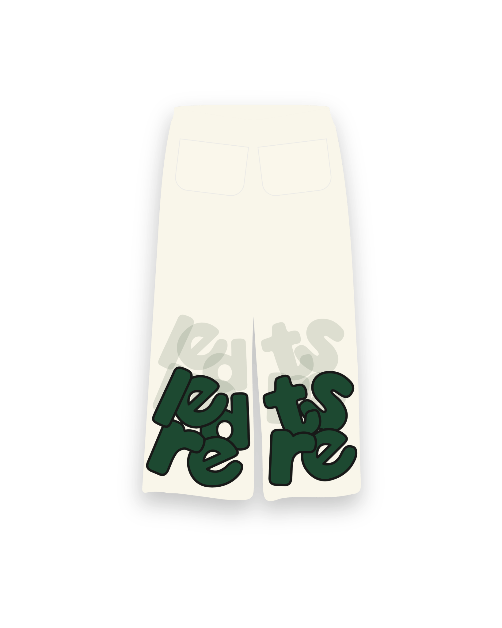 The Scattered Pant - Bone by Red Letters