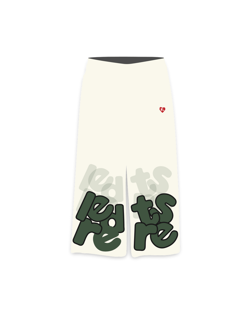 The Scattered Pant - Bone by Red Letters