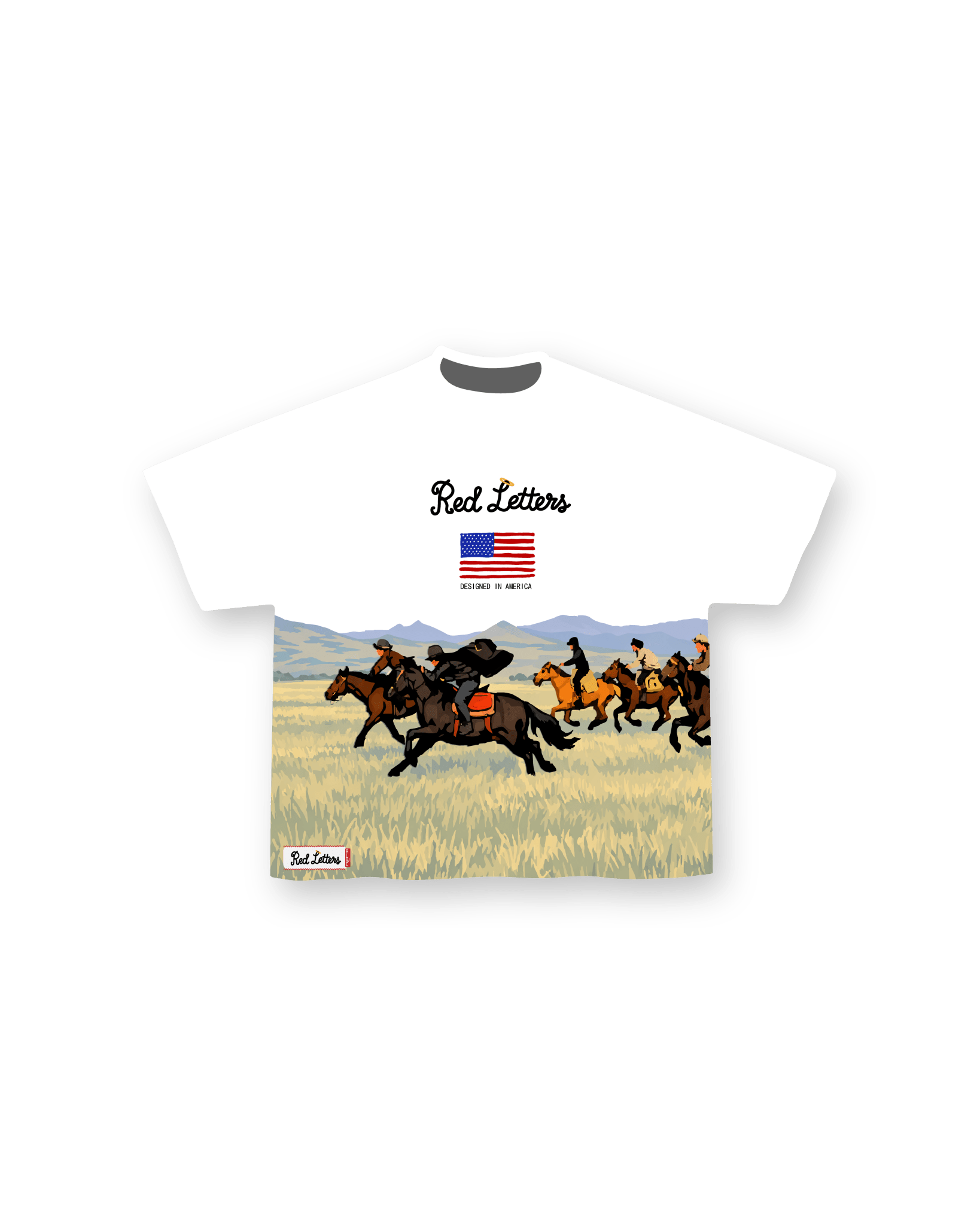 The Wild West Tee - Red Letters