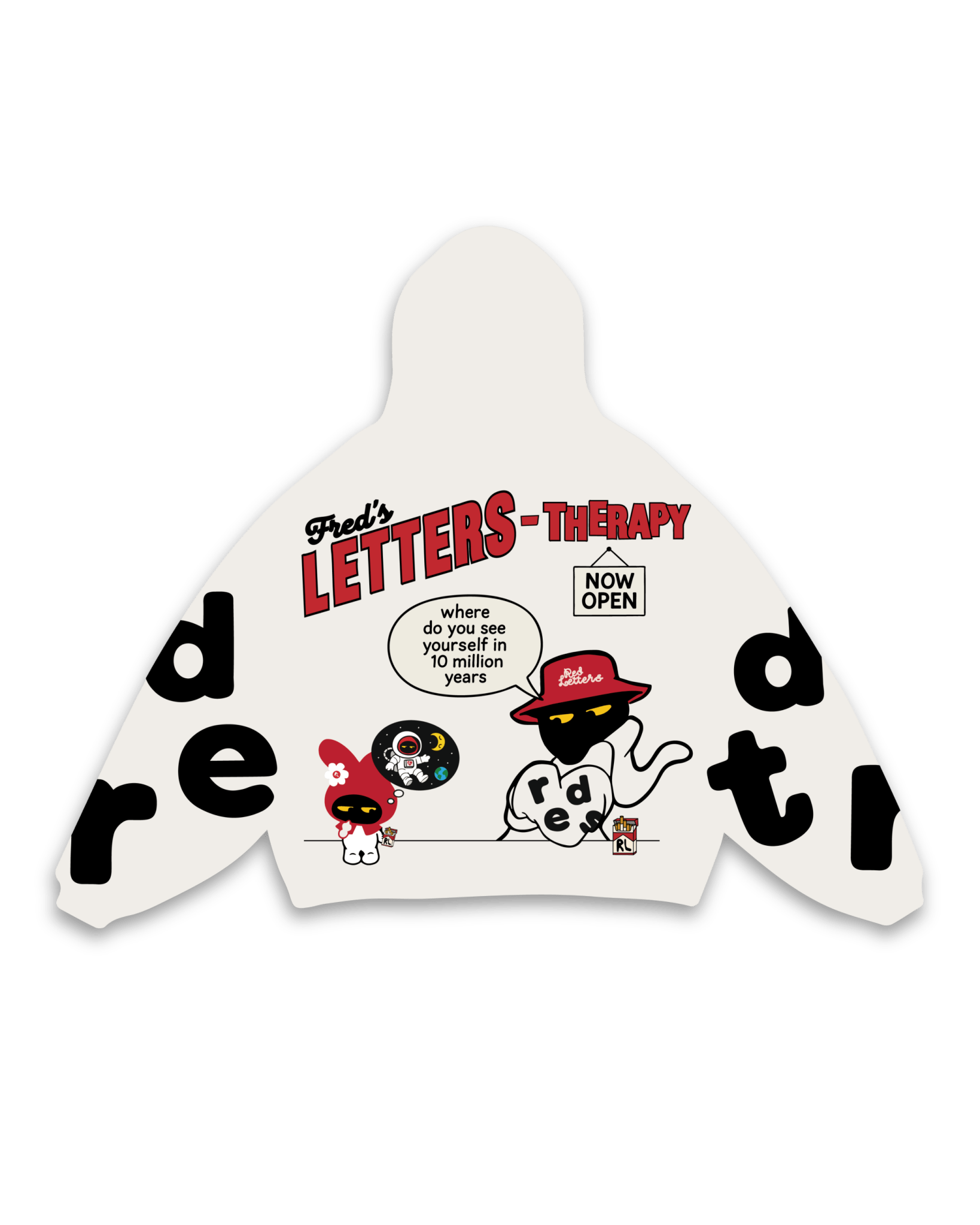 Therapy Scattered Hoodie by Red Letters