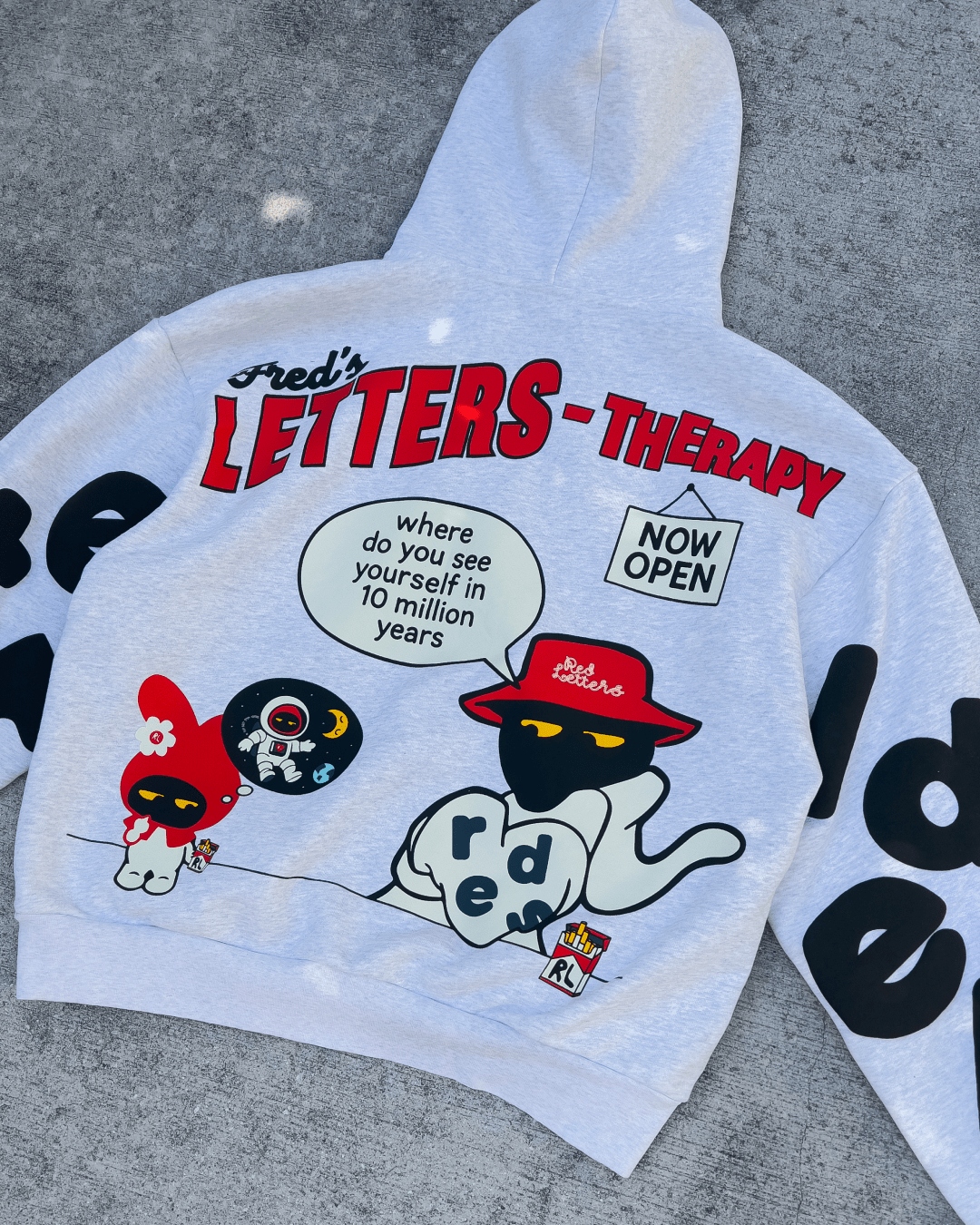 Therapy Scattered Hoodie by Red Letters