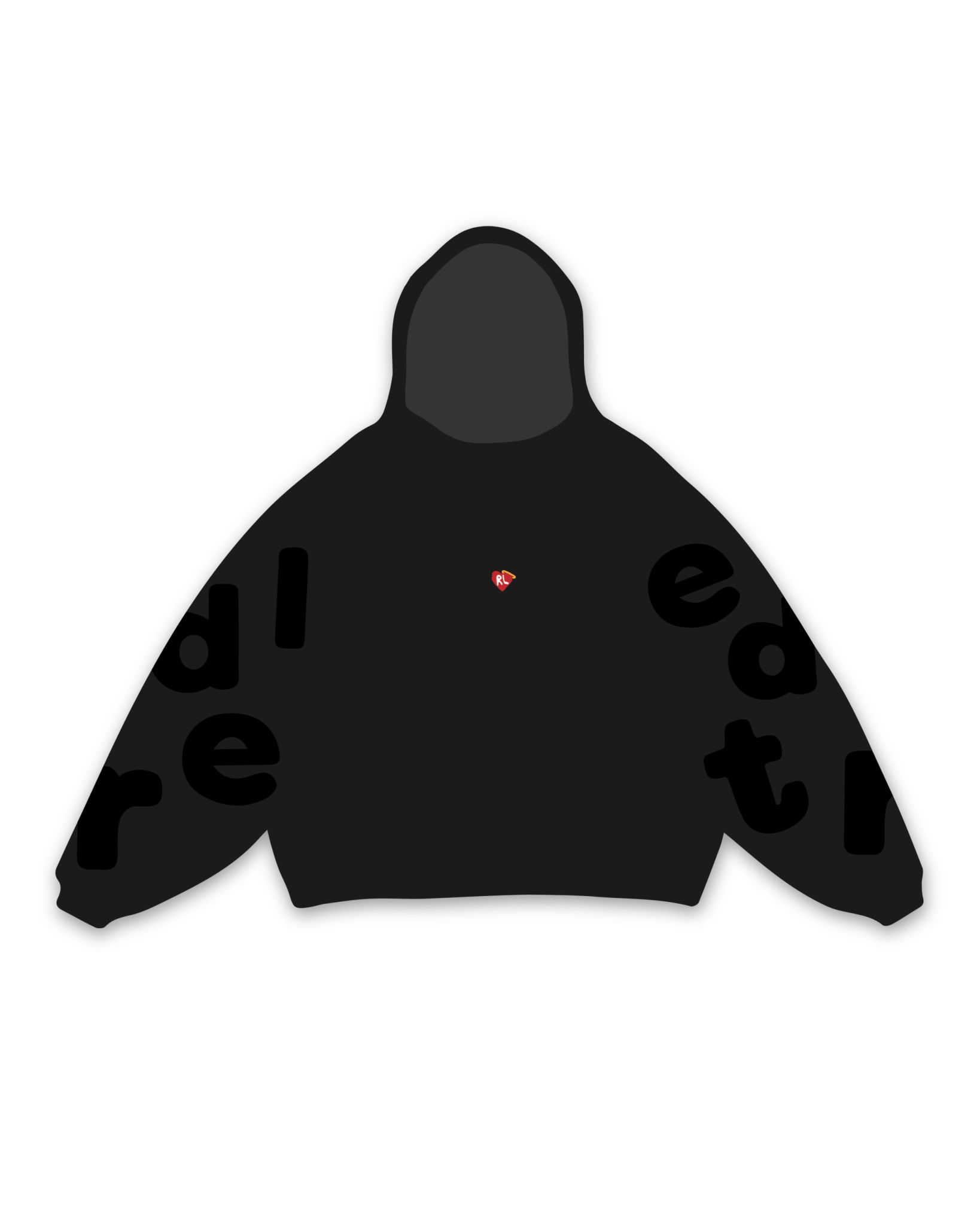 Trust God Scattered Hoodie - Black by Red Letters