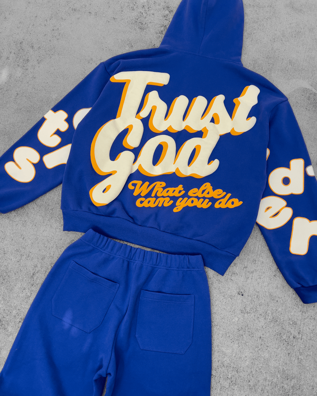 Trust God Scattered Hoodie - Royal by Red Letters
