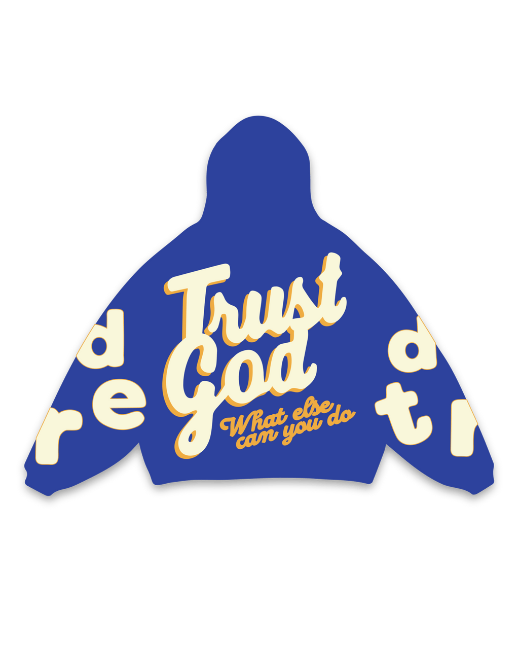 Trust God Scattered Hoodie - Royal by Red Letters