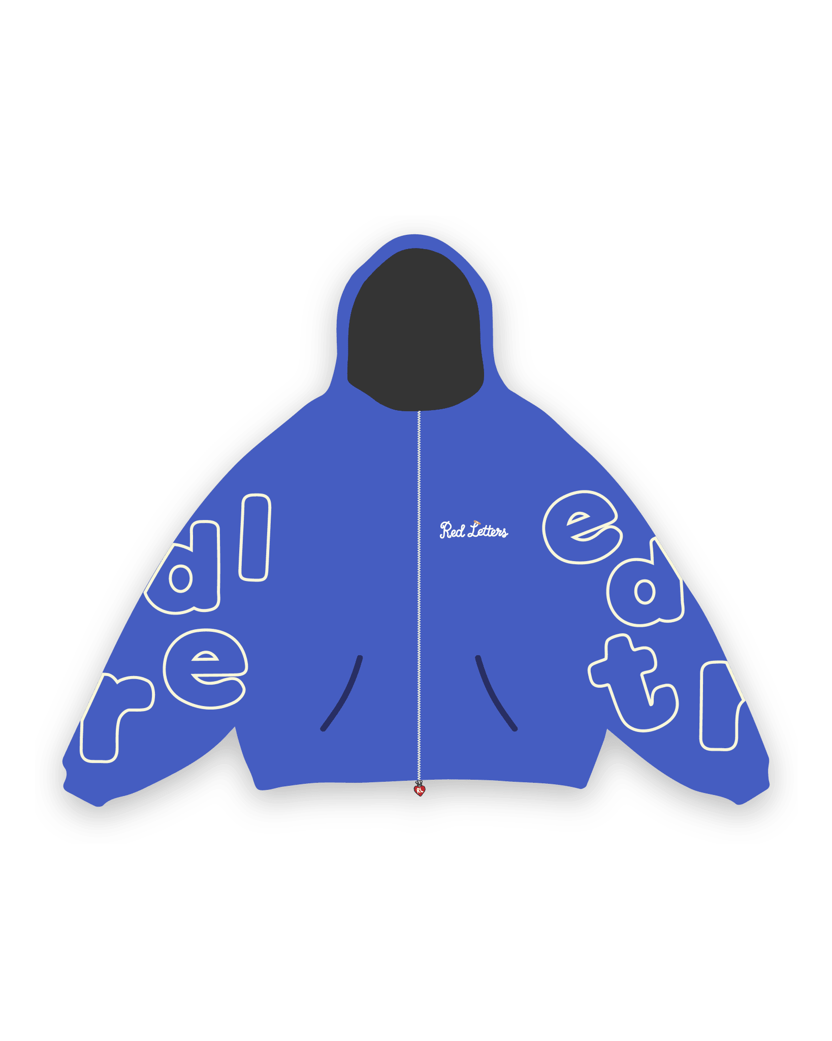 Trust God Scattered Stitch Zip Up - Royal by Red Letters