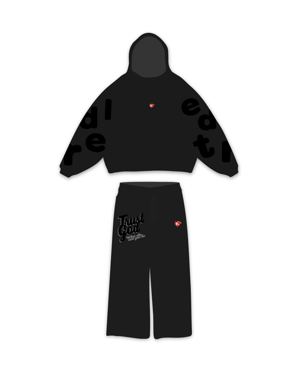 Trust God Set - Black by Red Letters