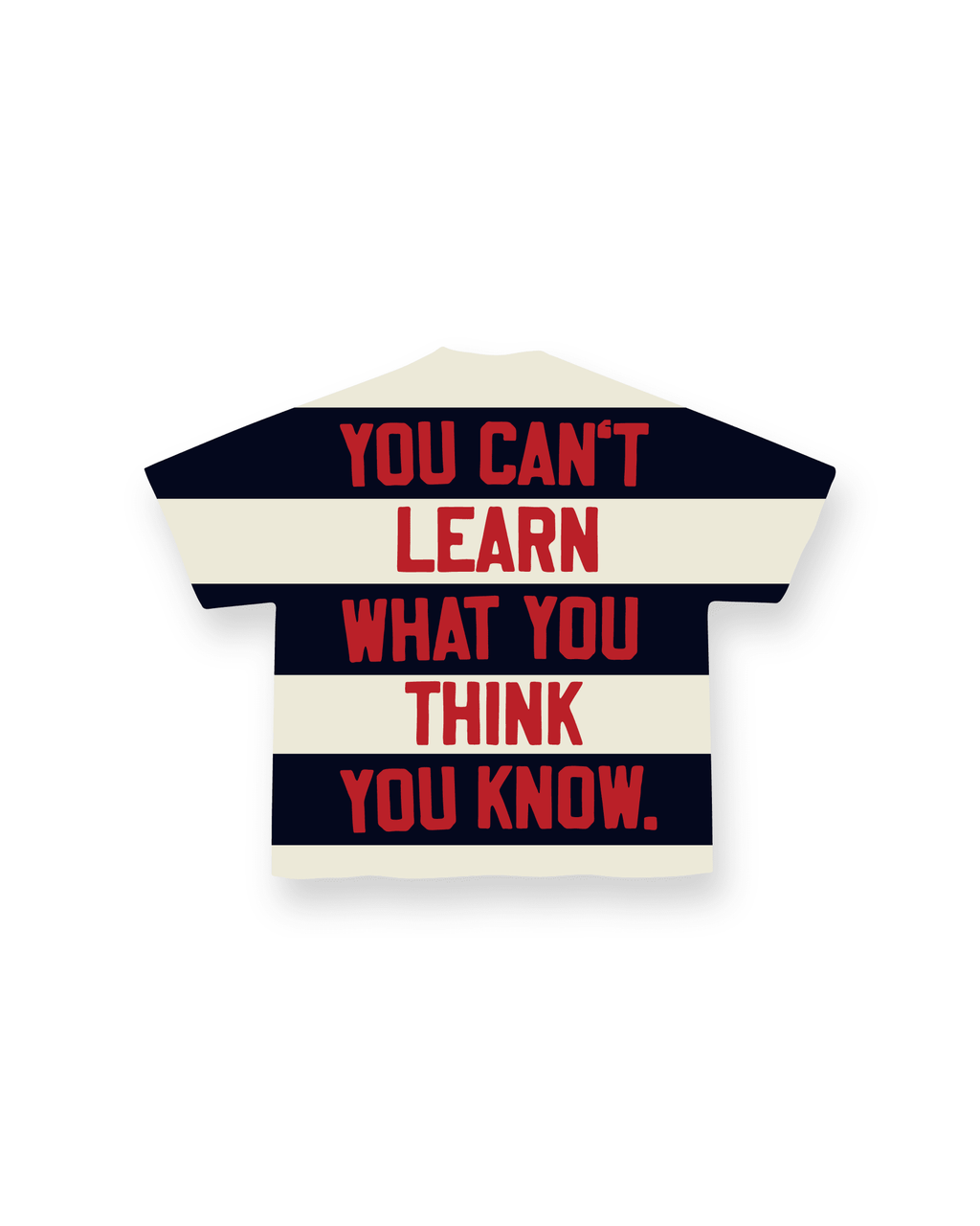 Unlearn Tee - Red Letters