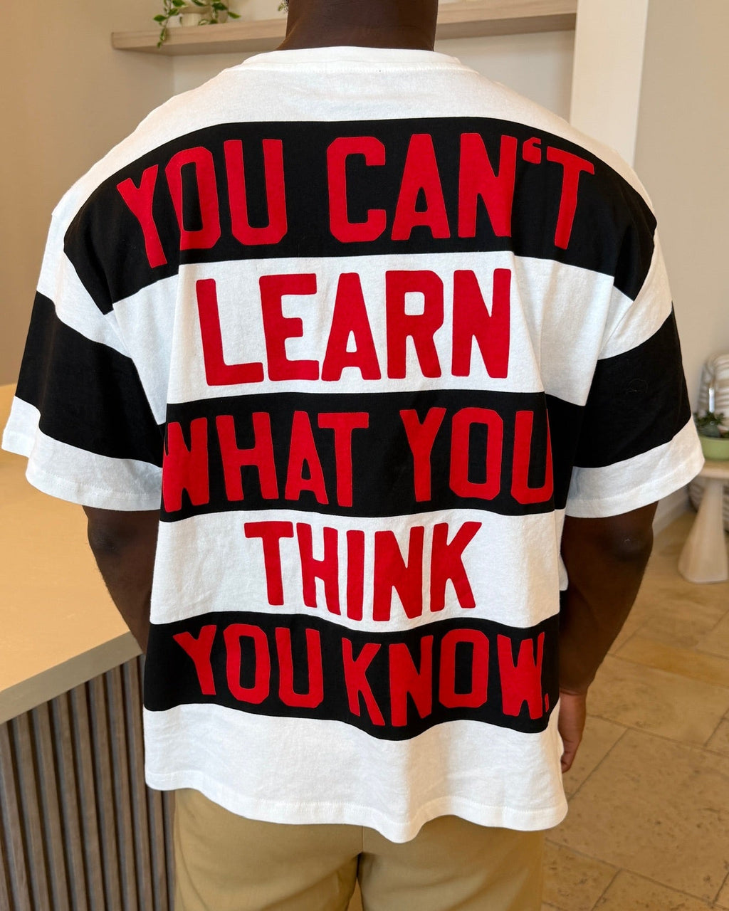 Unlearn Tee - Red Letters