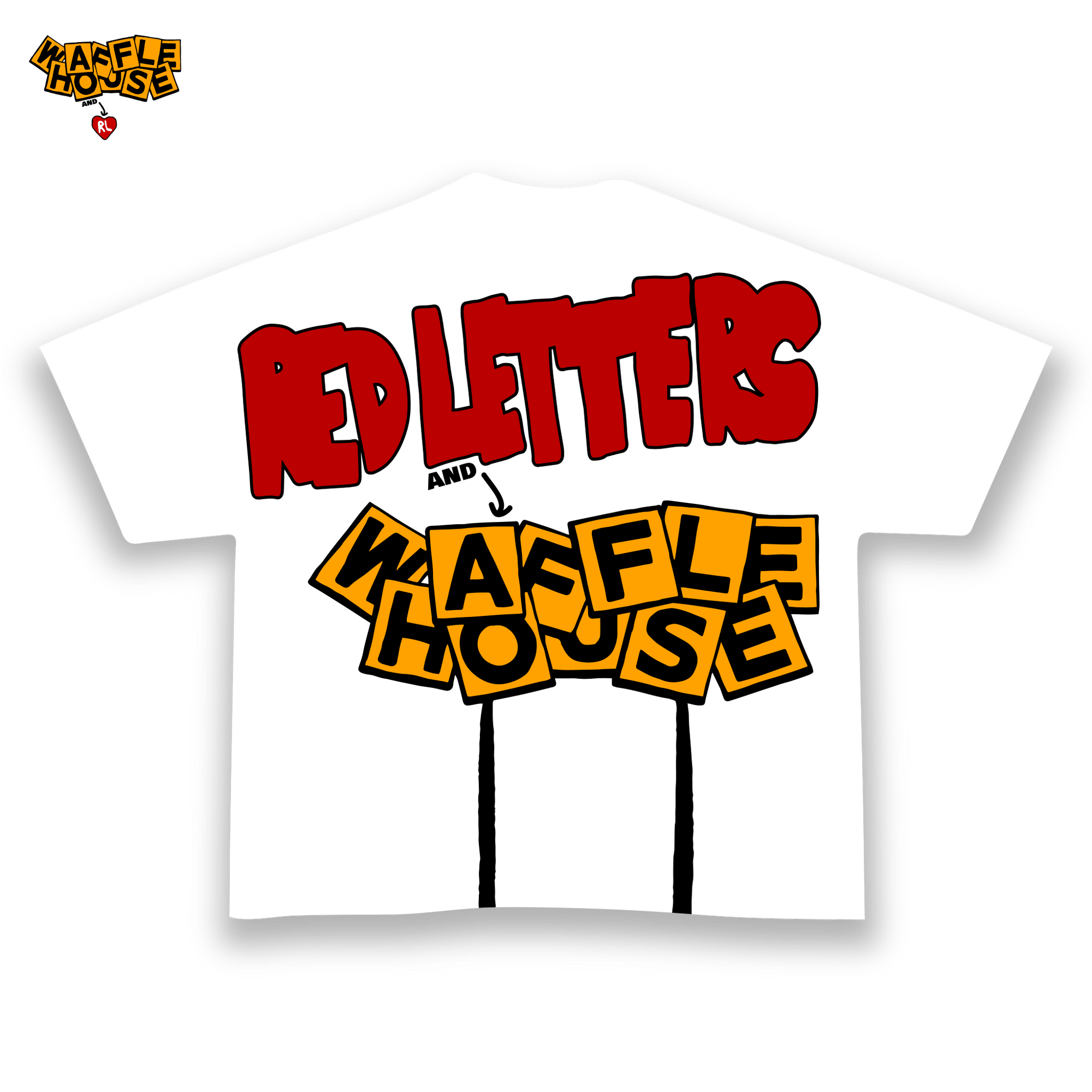 Waffle Friends Tee - RED LETTERS