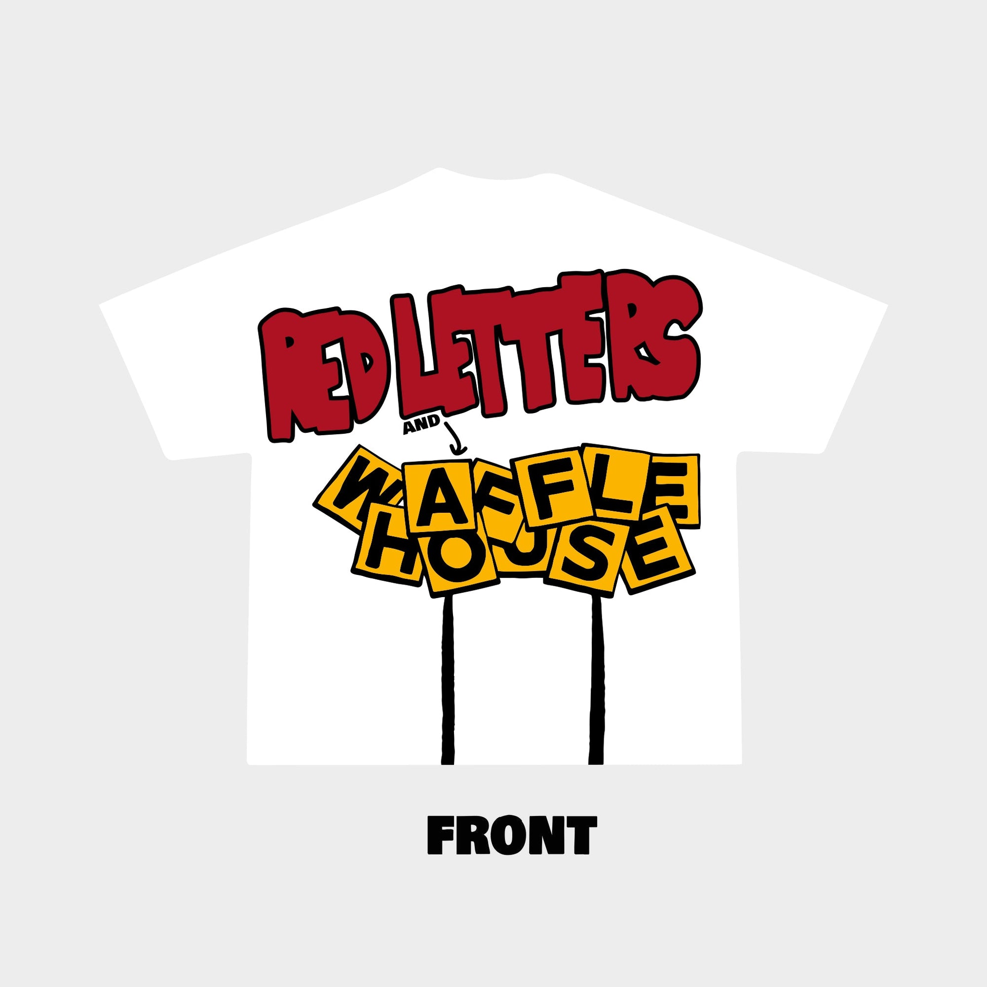 Waffle Friends Tee - RED LETTERS