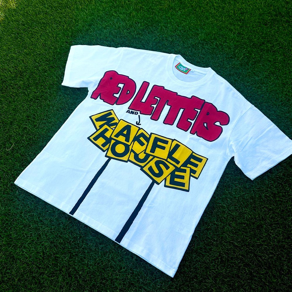 Waffle Friends Tee - Red Letters