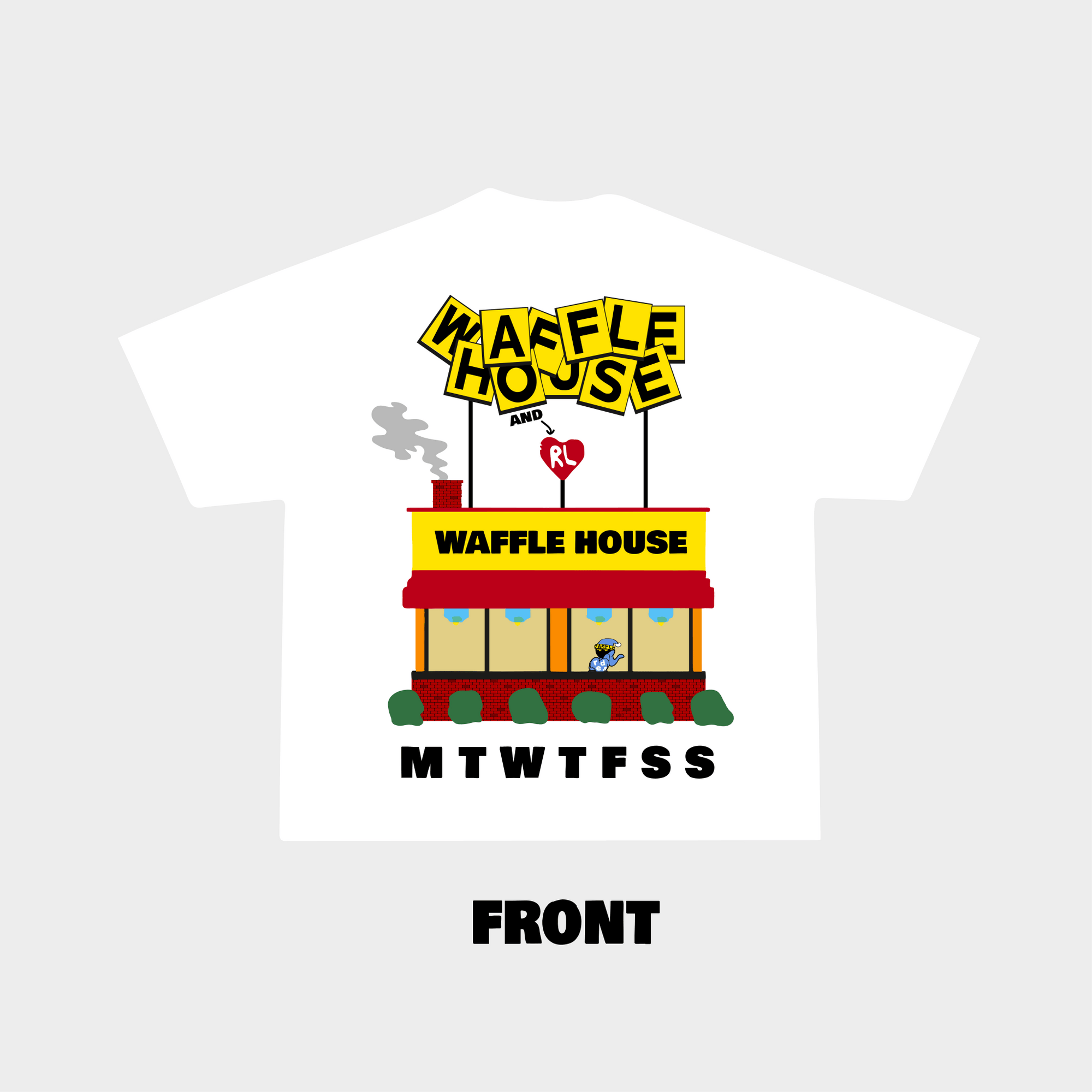 Waffle Home Tee - RED LETTERS