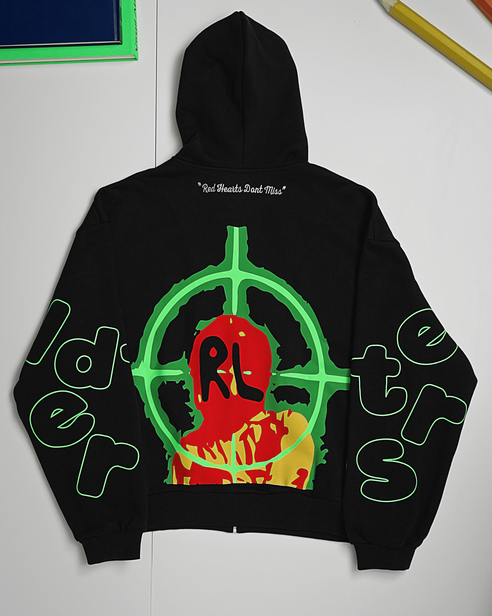 We Don't Miss Scattered Zip Up by Red Letters