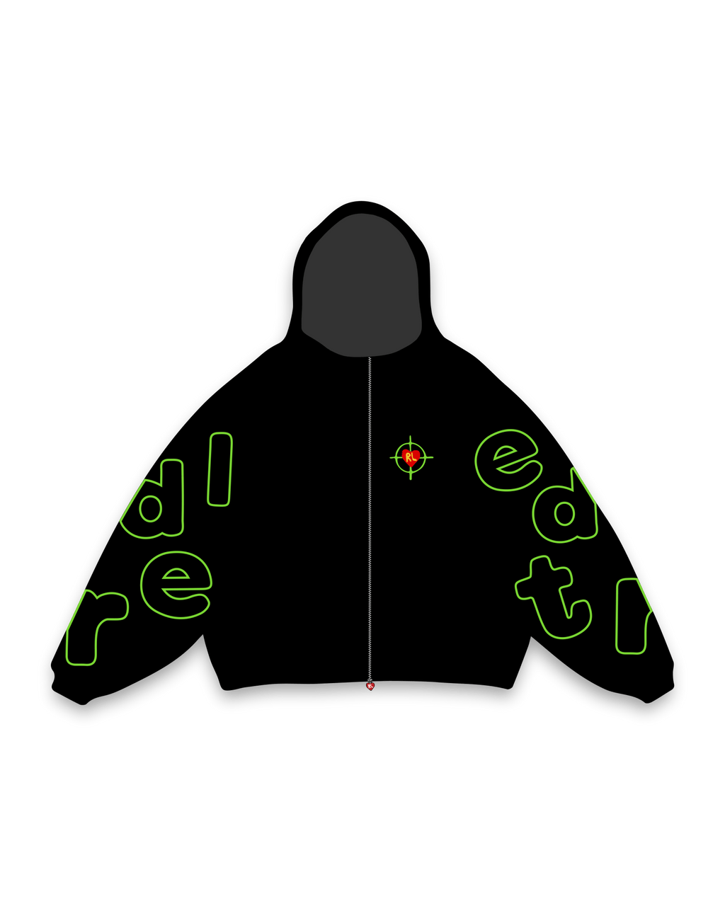 We Don't Miss Scattered Zip Up by Red Letters