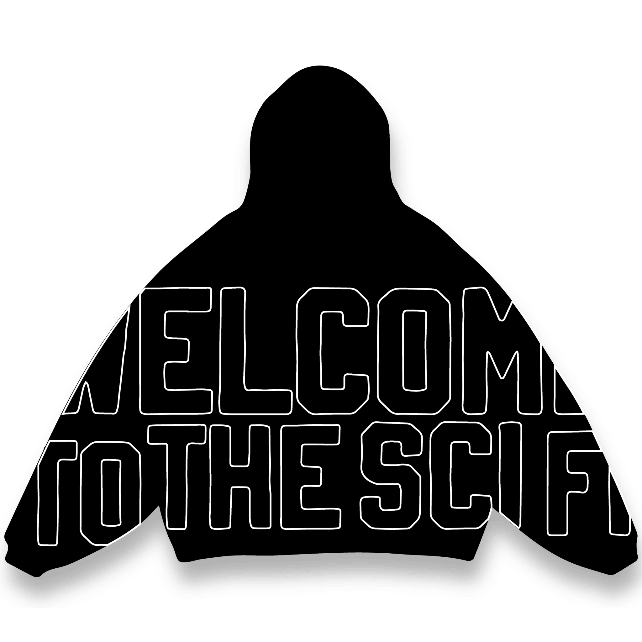 Welcome To The Sci Fi Hoodie - Red Letters