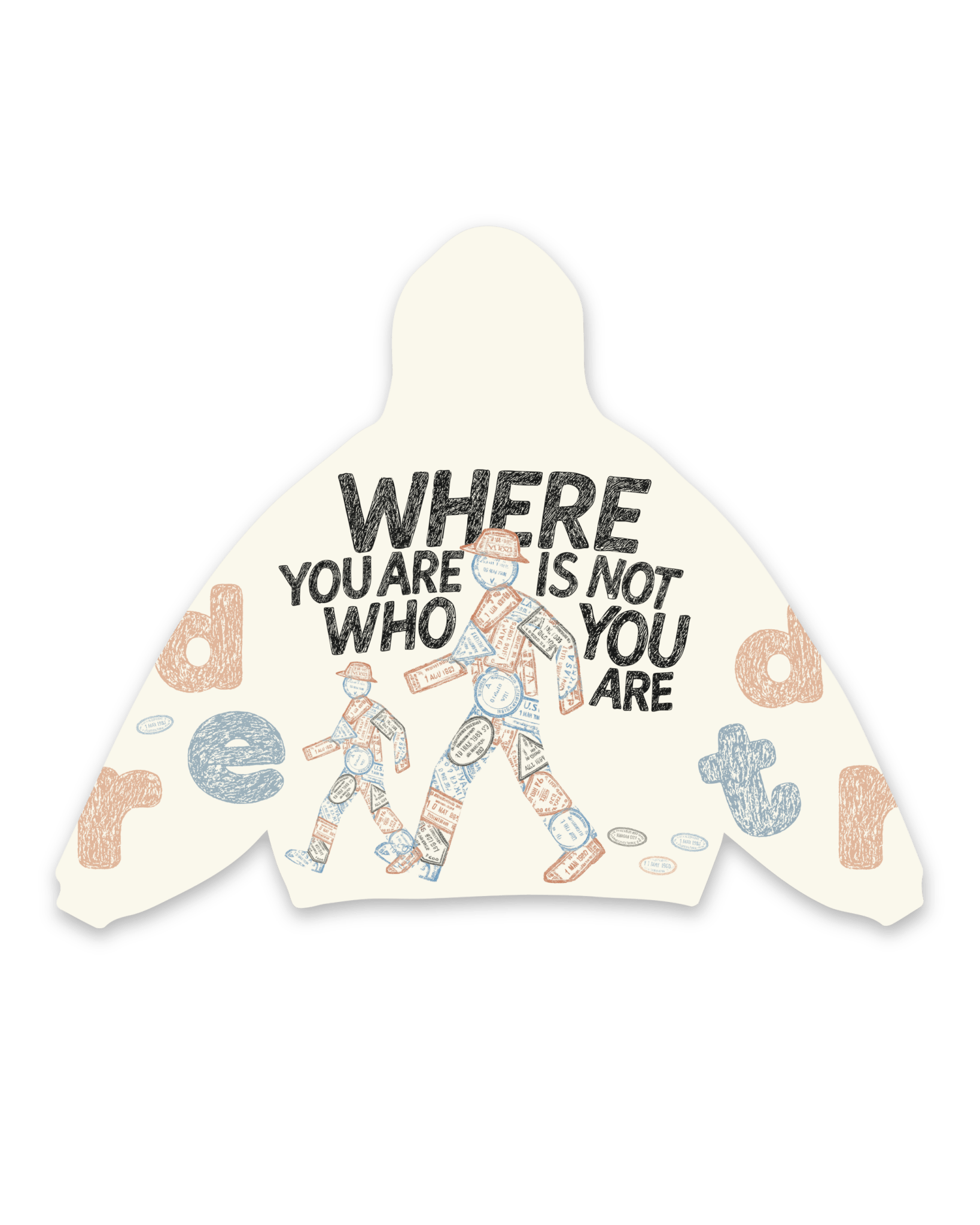Where U Are Scattered Zip Up by Red Letters