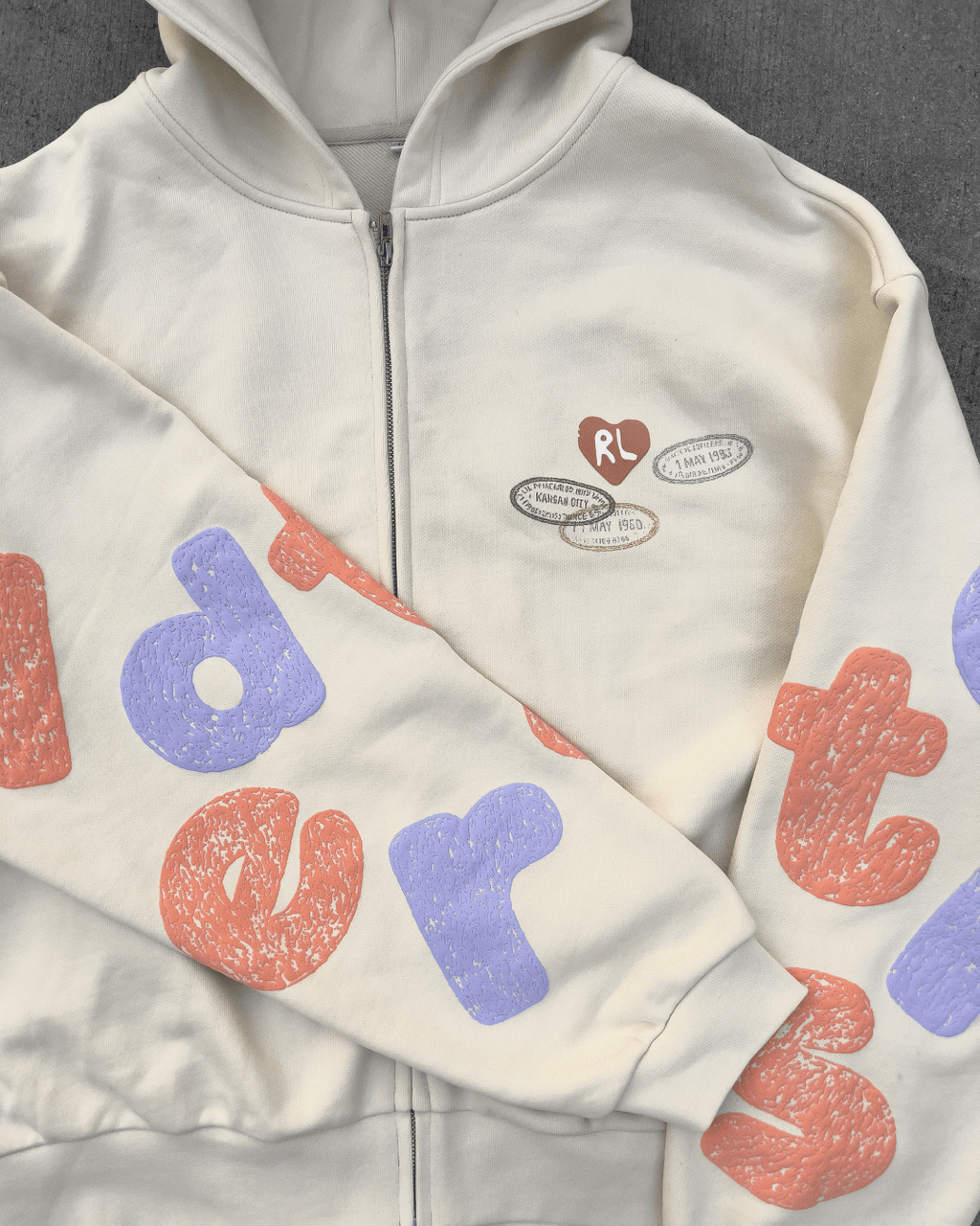 Where U Are Scattered Zip Up by Red Letters